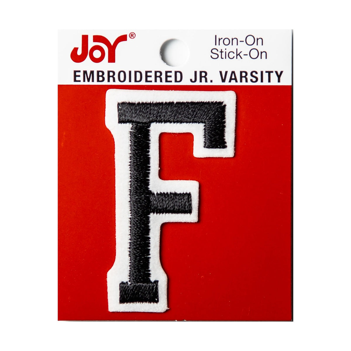 Joy Embroidered Iron-On 2 Inch Varsity Letters and Numbers