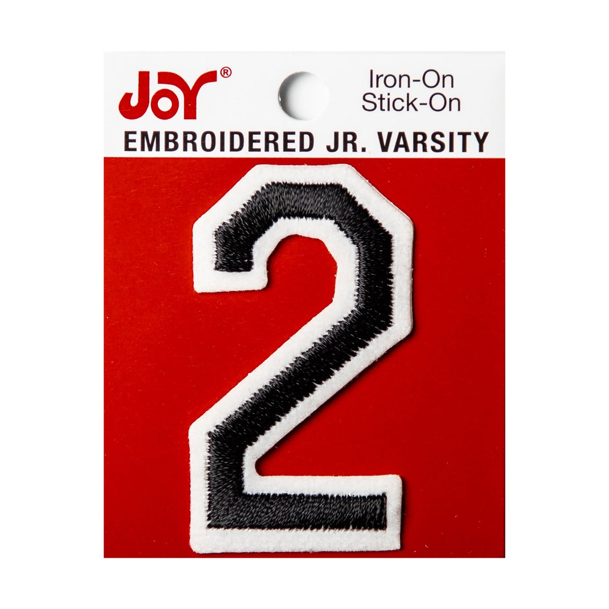 Joy Embroidered Iron-On 2 Inch Varsity Letters and Numbers