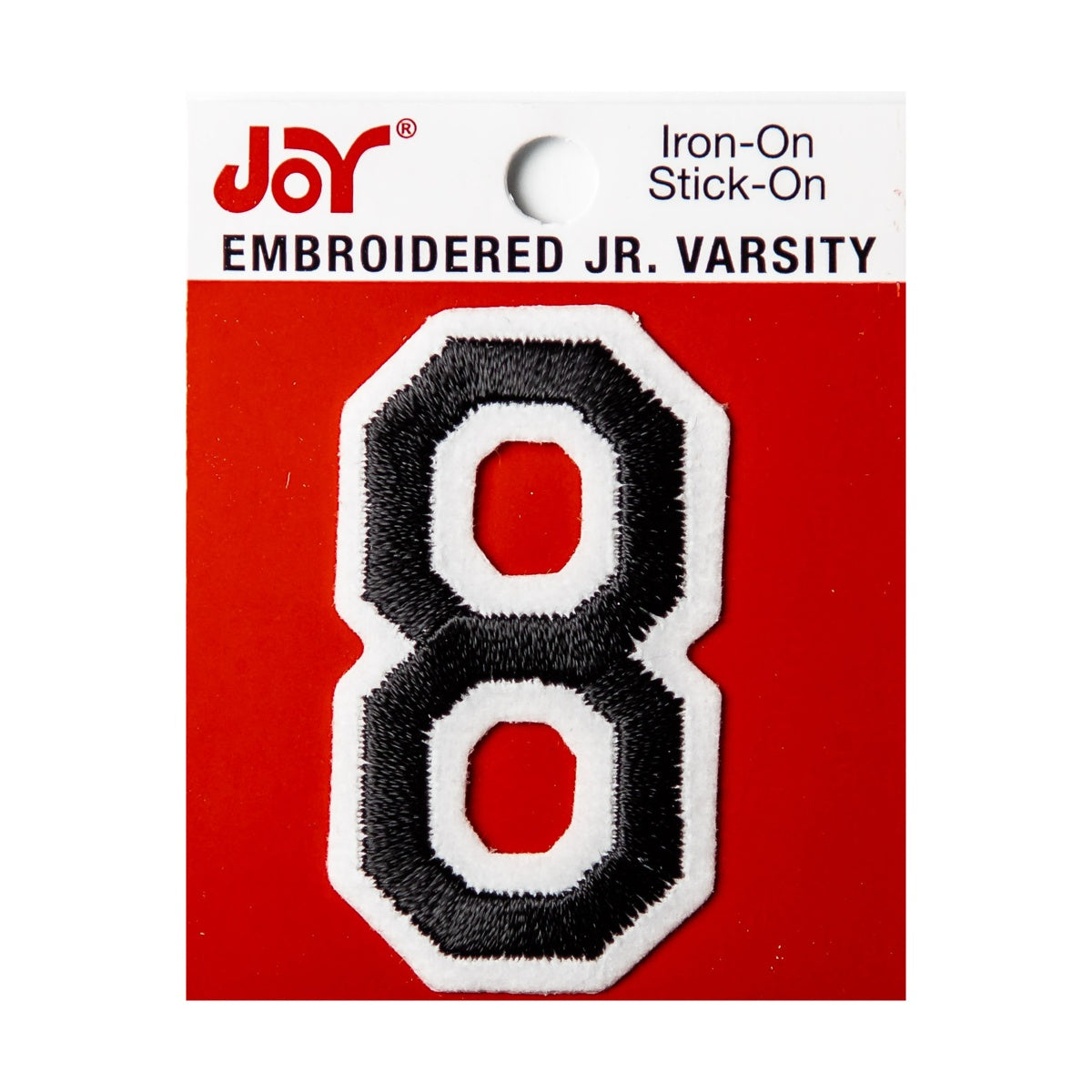 Joy Embroidered Iron-On 2 Inch Varsity Letters and Numbers
