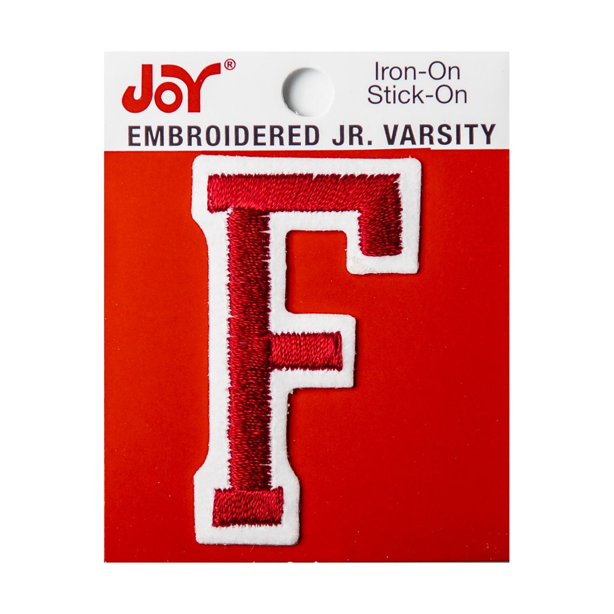 Joy Embroidered Iron-On 2 Inch Varsity Letters and Numbers