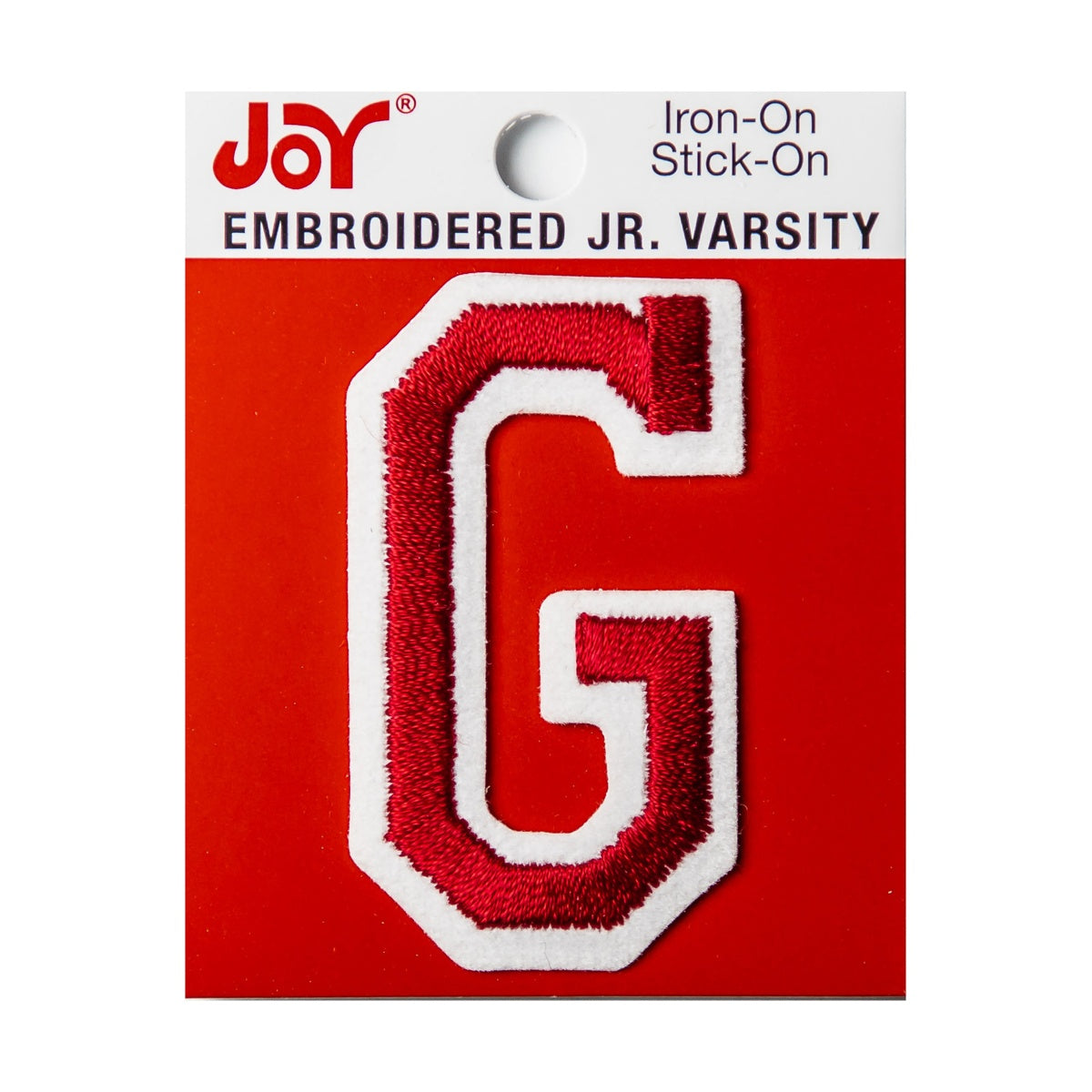 Joy Embroidered Iron-On 2 Inch Varsity Letters and Numbers