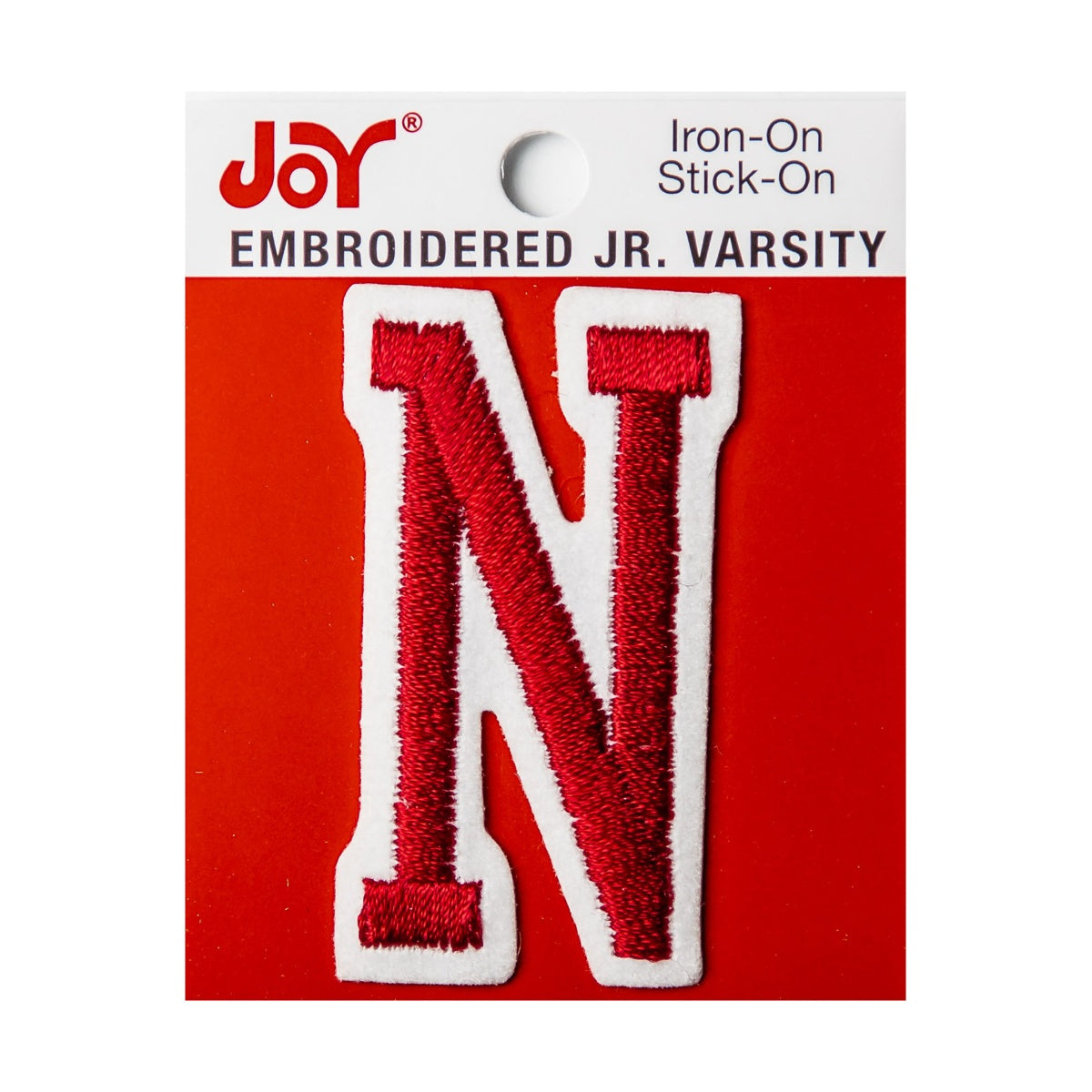Joy Embroidered Iron-On 2 Inch Varsity Letters and Numbers