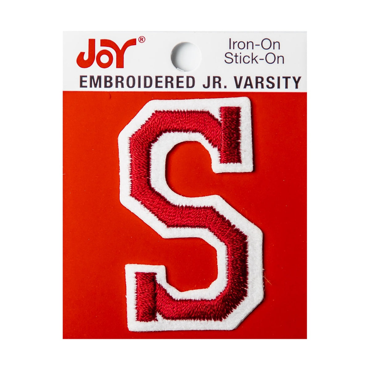 Joy Embroidered Iron-On 2 Inch Varsity Letters and Numbers