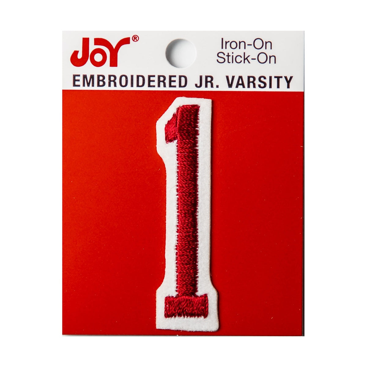 Joy Embroidered Iron-On 2 Inch Varsity Letters and Numbers