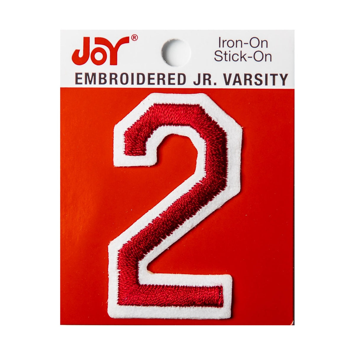 Joy Embroidered Iron-On 2 Inch Varsity Letters and Numbers