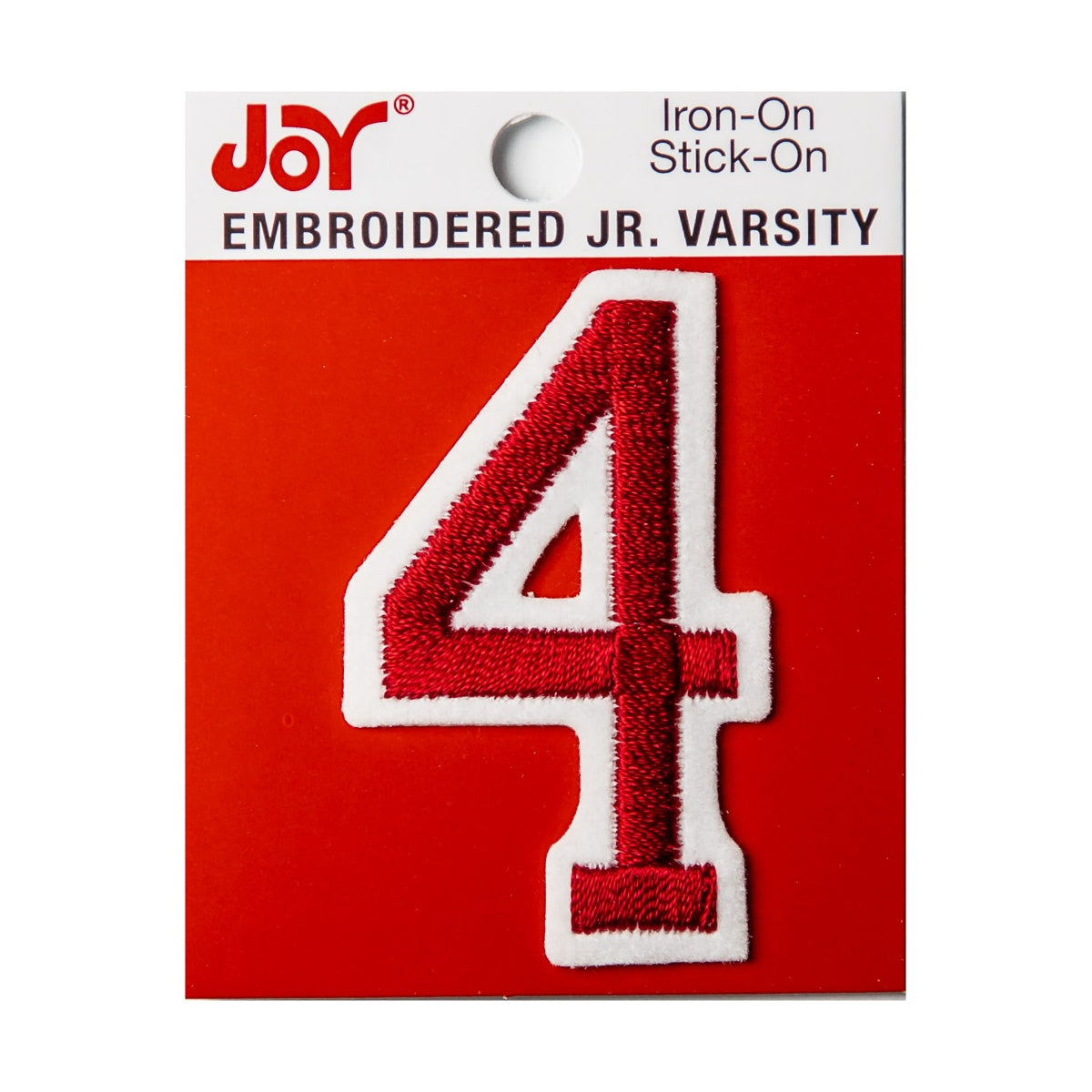 Joy Embroidered Iron-On 2 Inch Varsity Letters and Numbers
