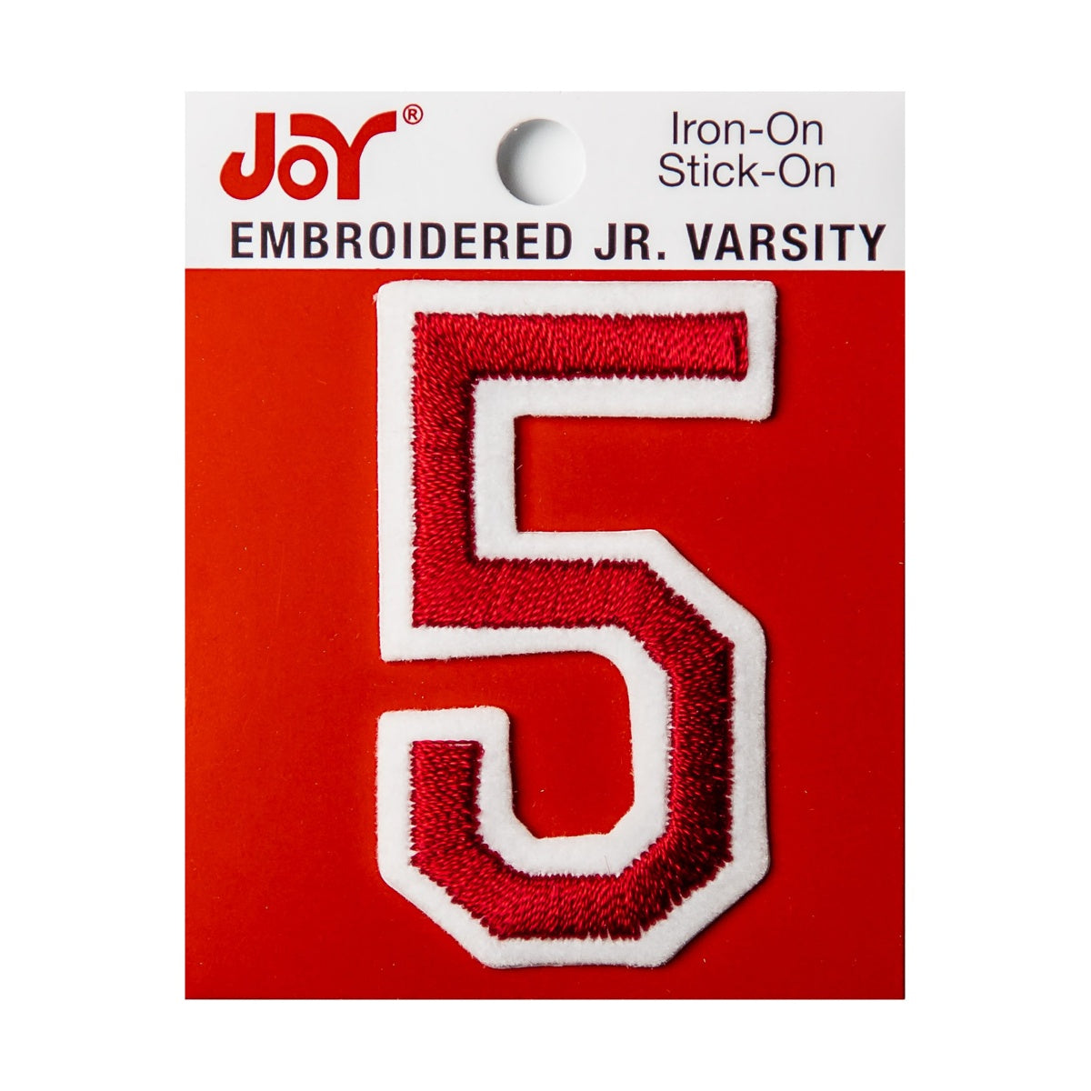 Joy Embroidered Iron-On 2 Inch Varsity Letters and Numbers