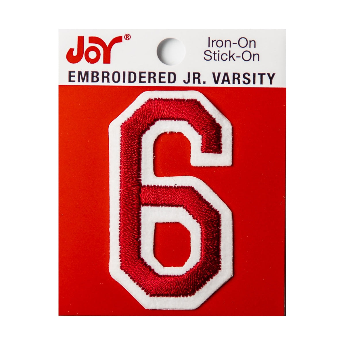 Joy Embroidered Iron-On 2 Inch Varsity Letters and Numbers