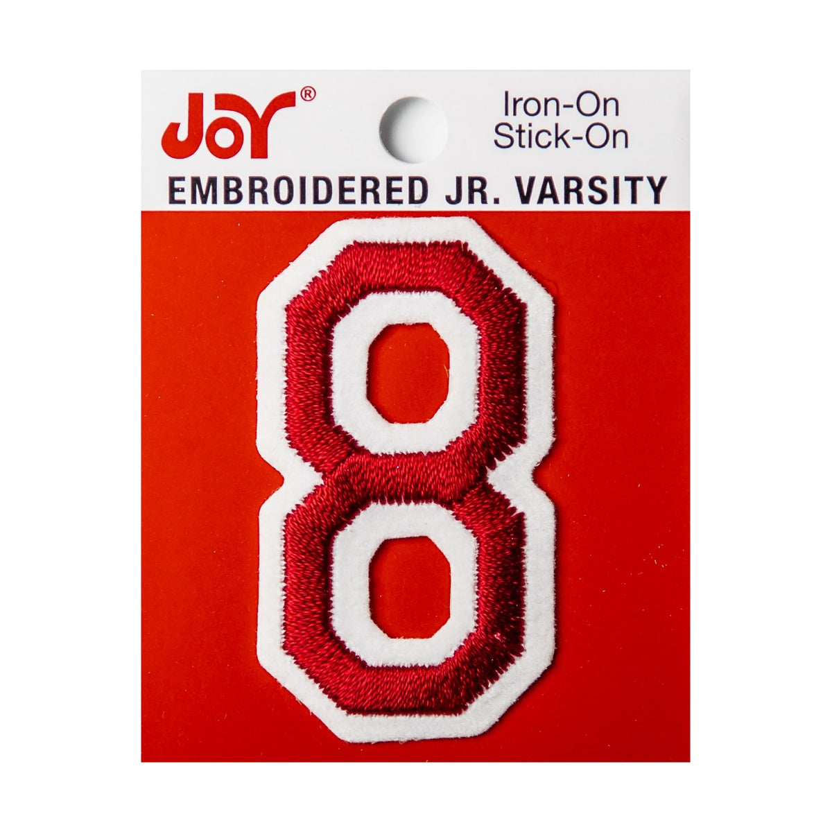 Joy Embroidered Iron-On 2 Inch Varsity Letters and Numbers