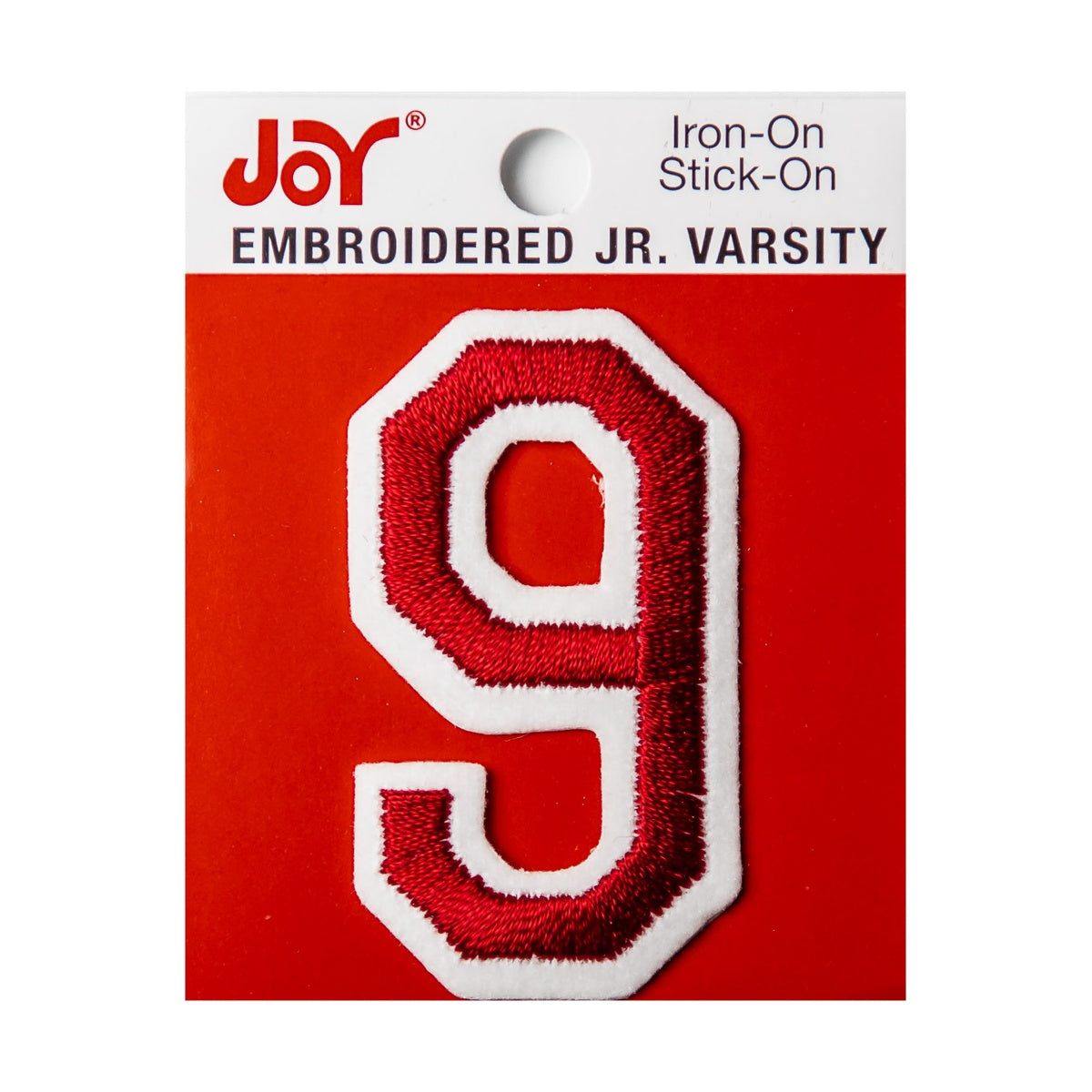 Joy Embroidered Iron-On 2 Inch Varsity Letters and Numbers