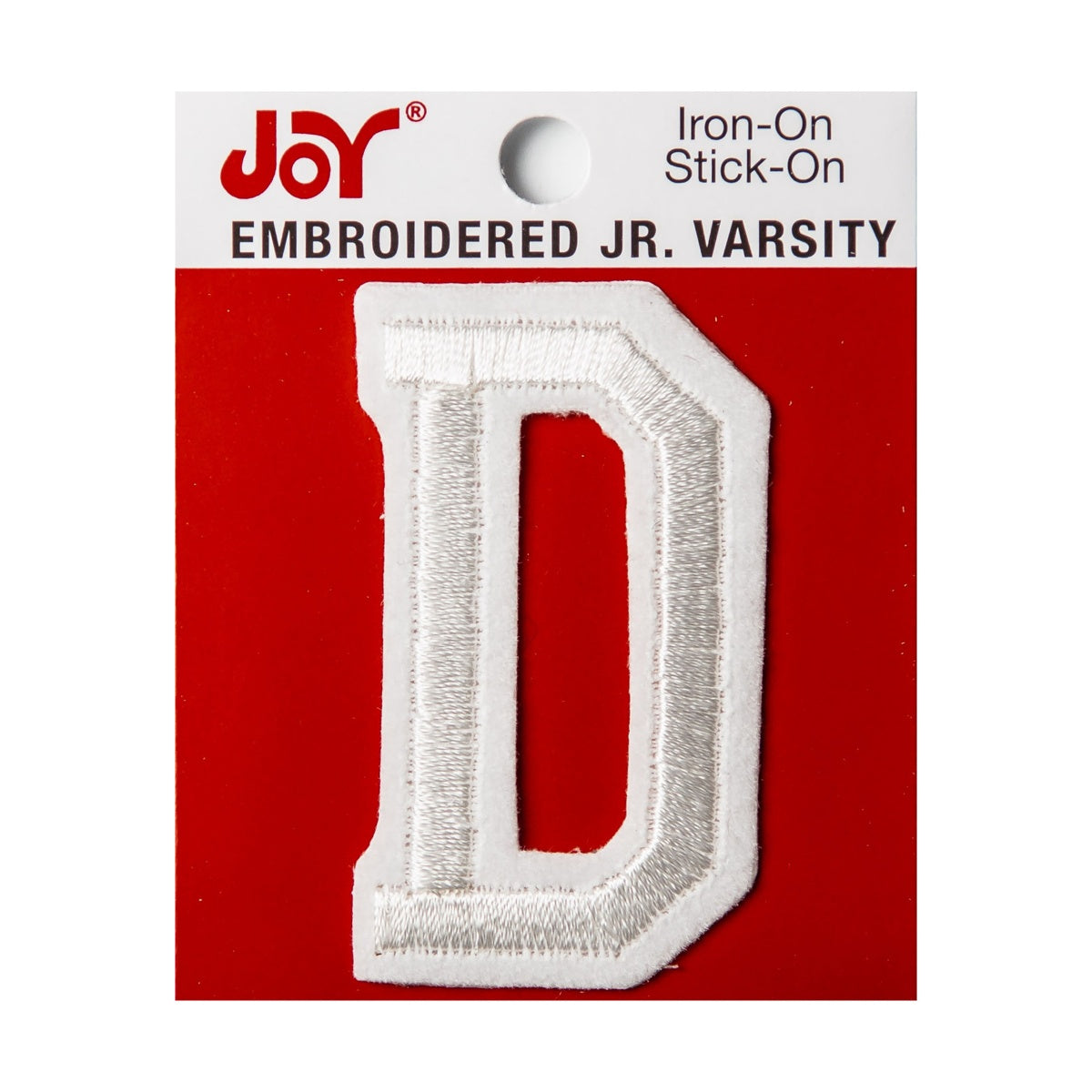 Joy Embroidered Iron-On 2 Inch Varsity Letters and Numbers