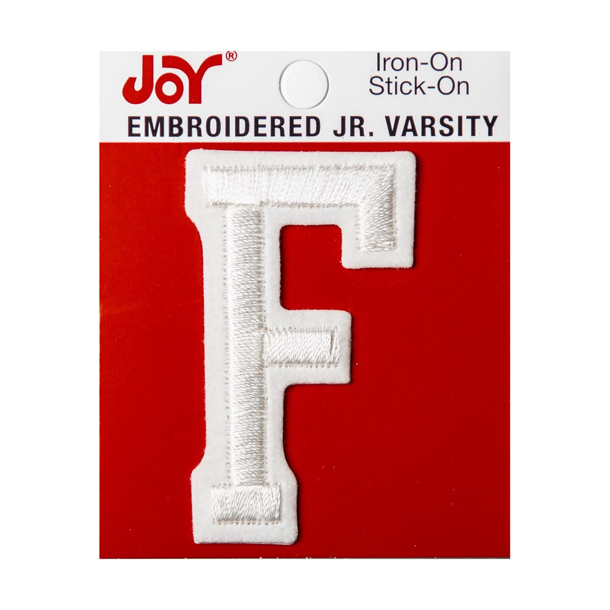 Joy Embroidered Iron-On 2 Inch Varsity Letters and Numbers