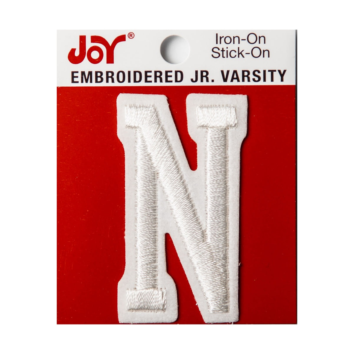 Joy Embroidered Iron-On 2 Inch Varsity Letters and Numbers