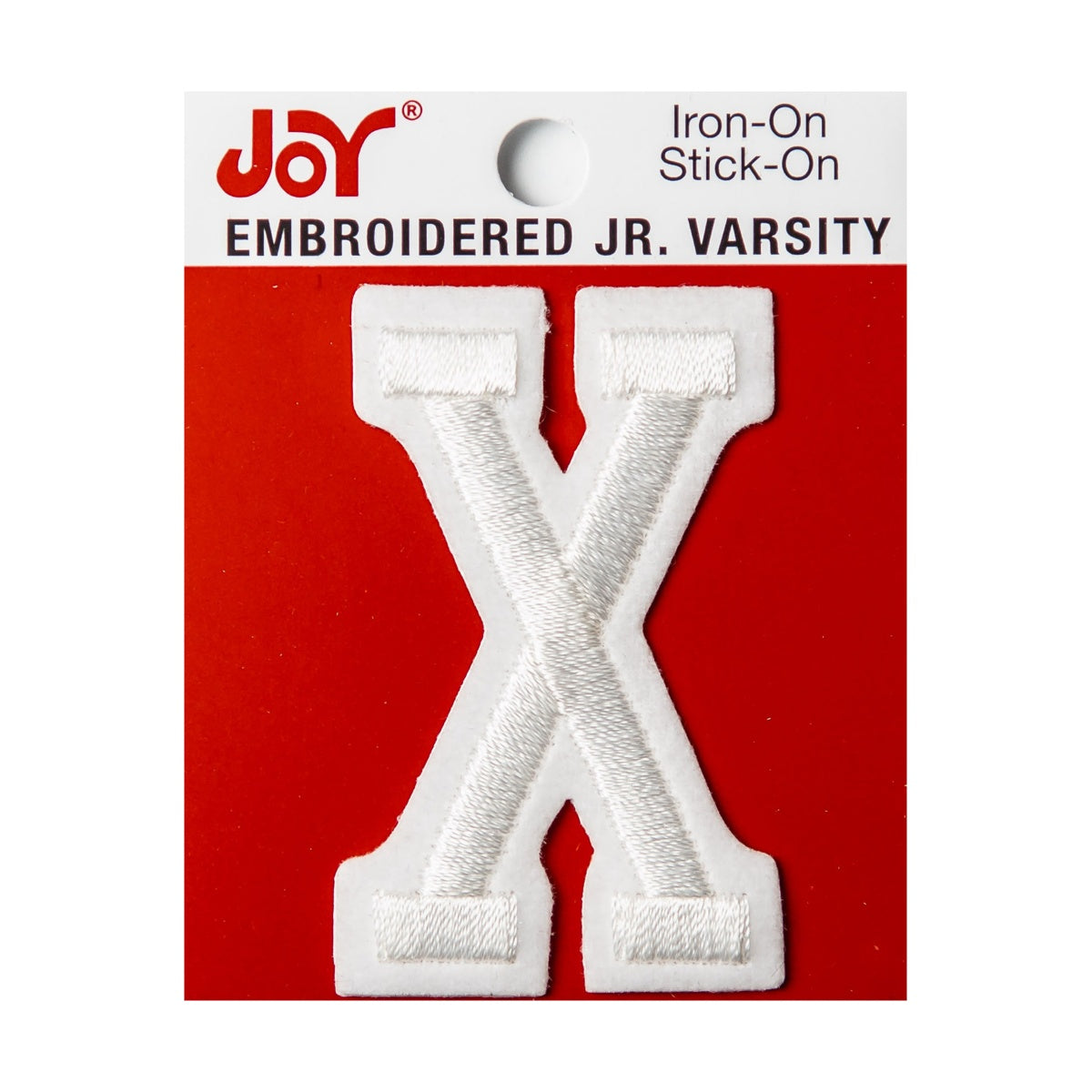 Joy Embroidered Iron-On 2 Inch Varsity Letters and Numbers