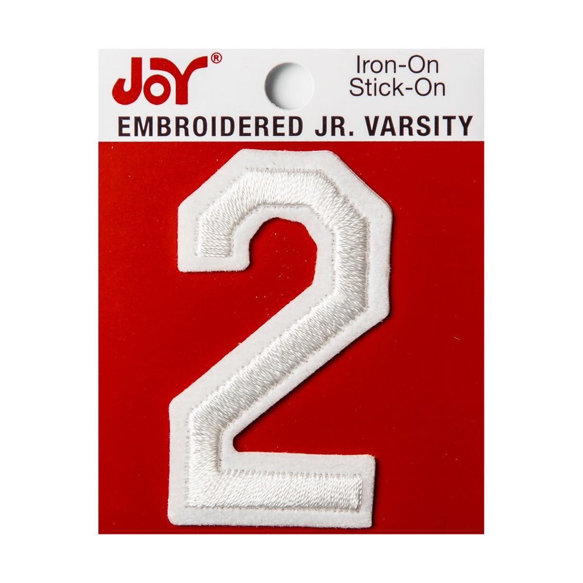 Joy Embroidered Iron-On 2 Inch Varsity Letters and Numbers