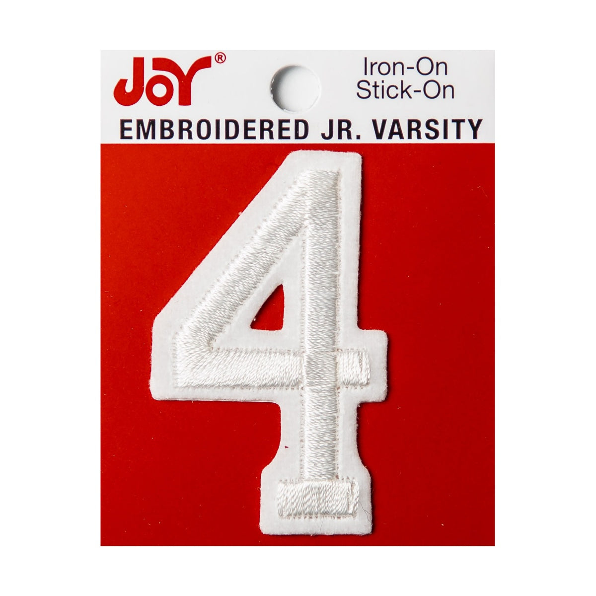 Joy Embroidered Iron-On 2 Inch Varsity Letters and Numbers