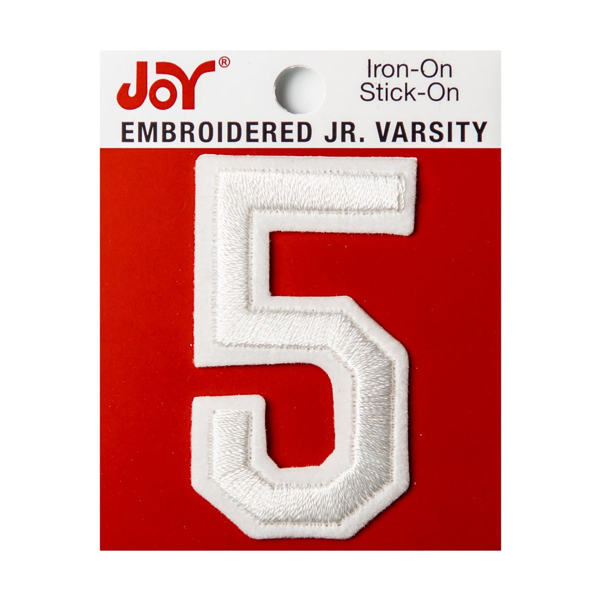 Joy Embroidered Iron-On 2 Inch Varsity Letters and Numbers