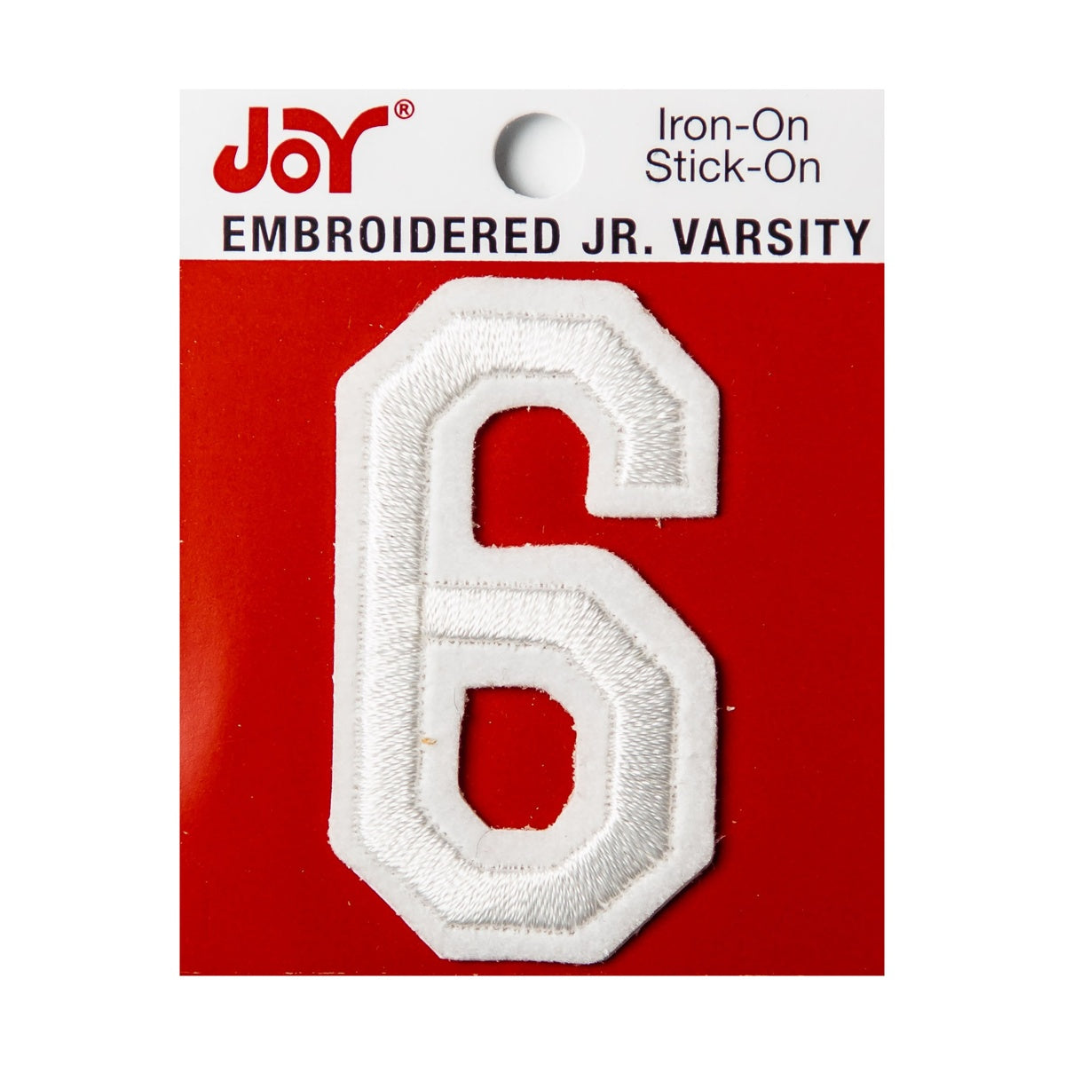 Joy Embroidered Iron-On 2 Inch Varsity Letters and Numbers