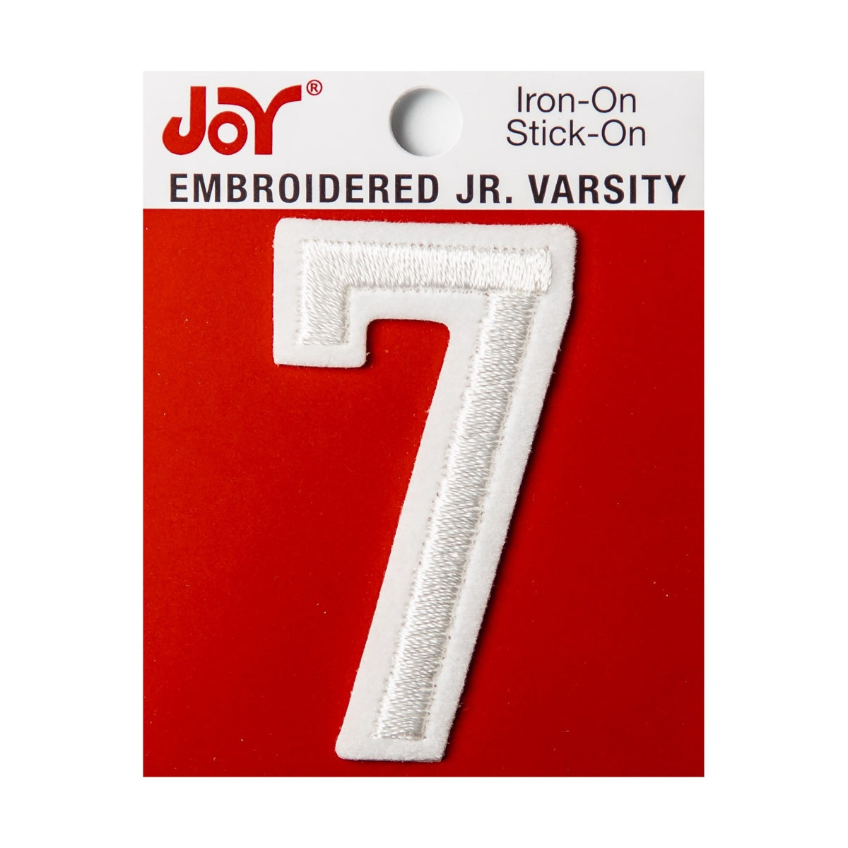Joy Embroidered Iron-On 2 Inch Varsity Letters and Numbers