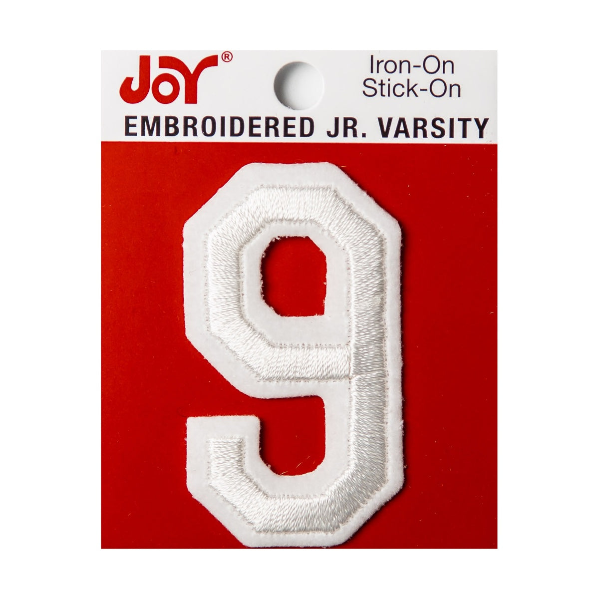 Joy Embroidered Iron-On 2 Inch Varsity Letters and Numbers