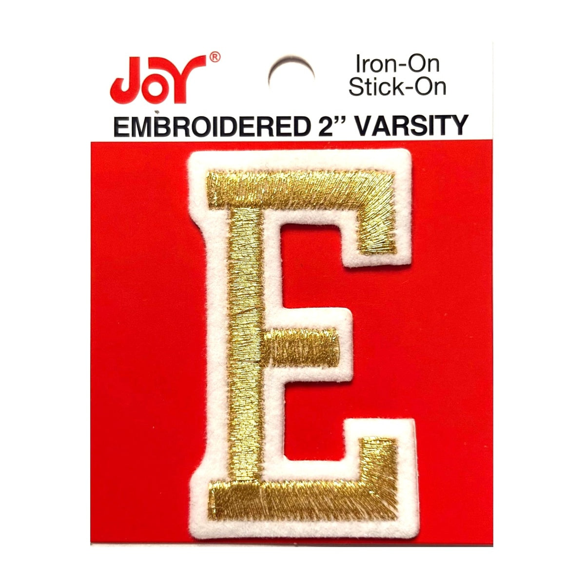 Joy Embroidered Iron-On 2 Inch Varsity Letters and Numbers