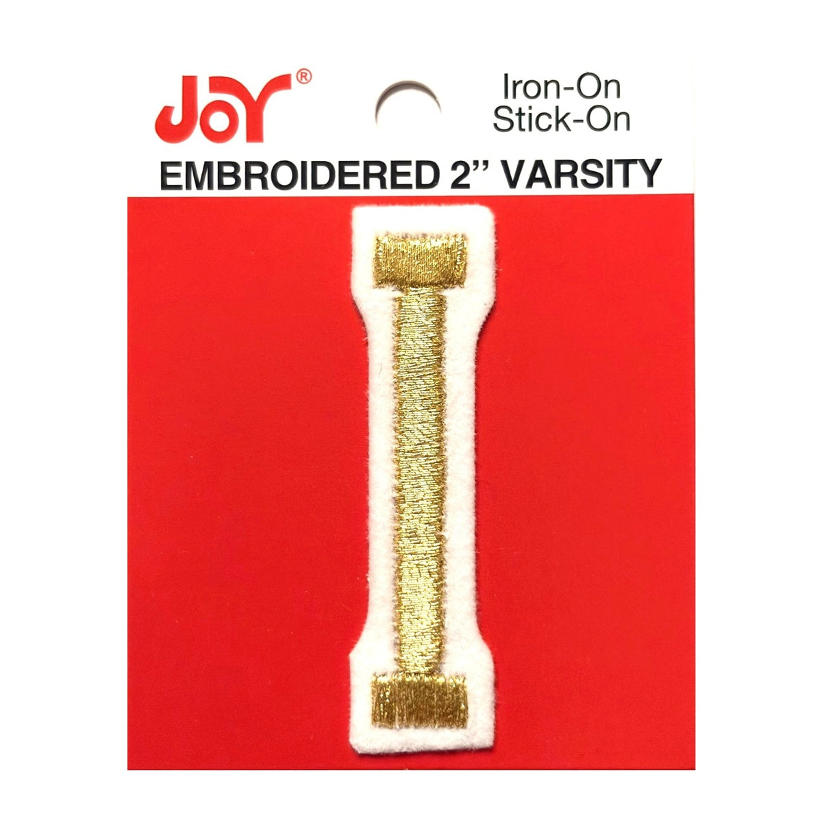 Joy Embroidered Iron-On 2 Inch Varsity Letters and Numbers