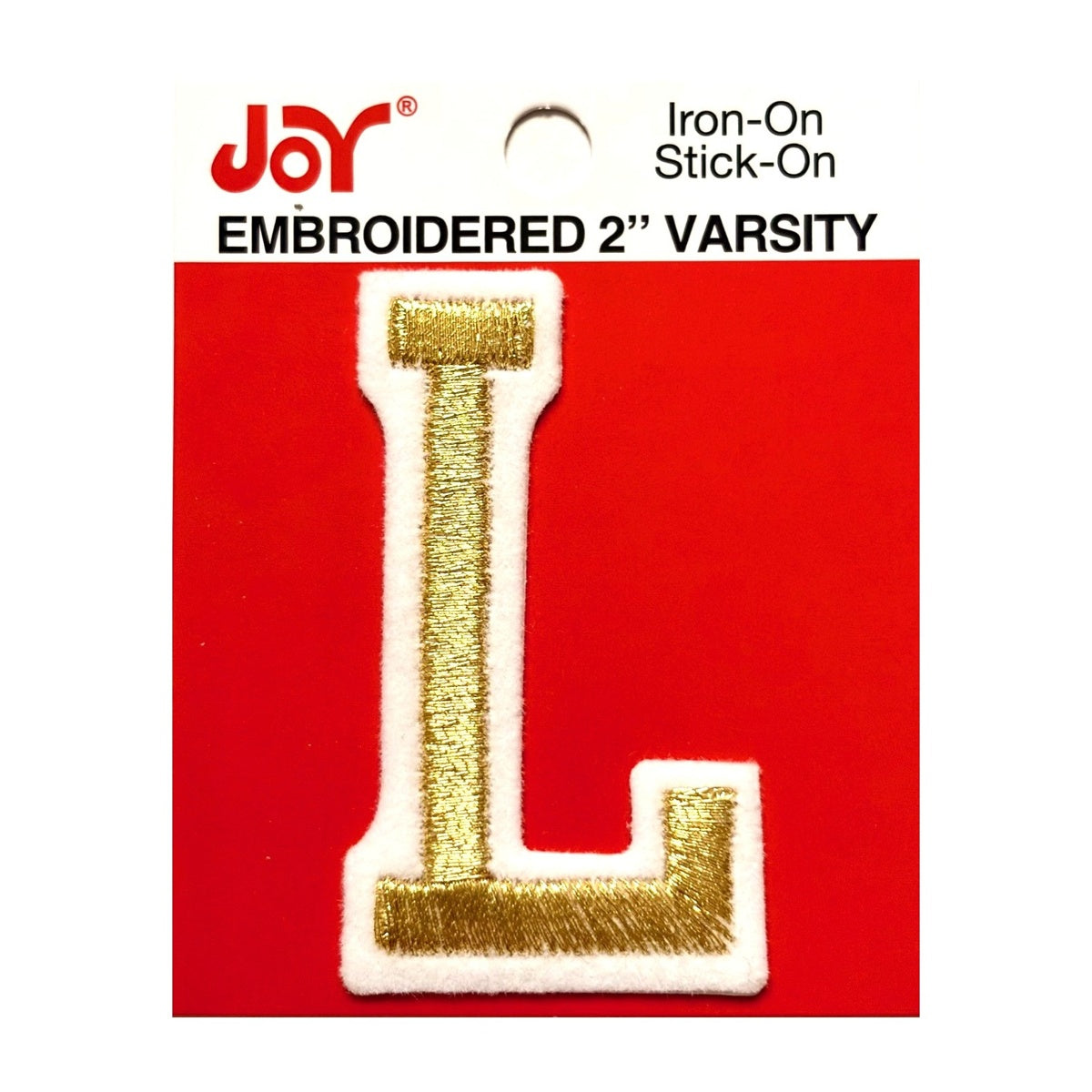 Joy Embroidered Iron-On 2 Inch Varsity Letters and Numbers