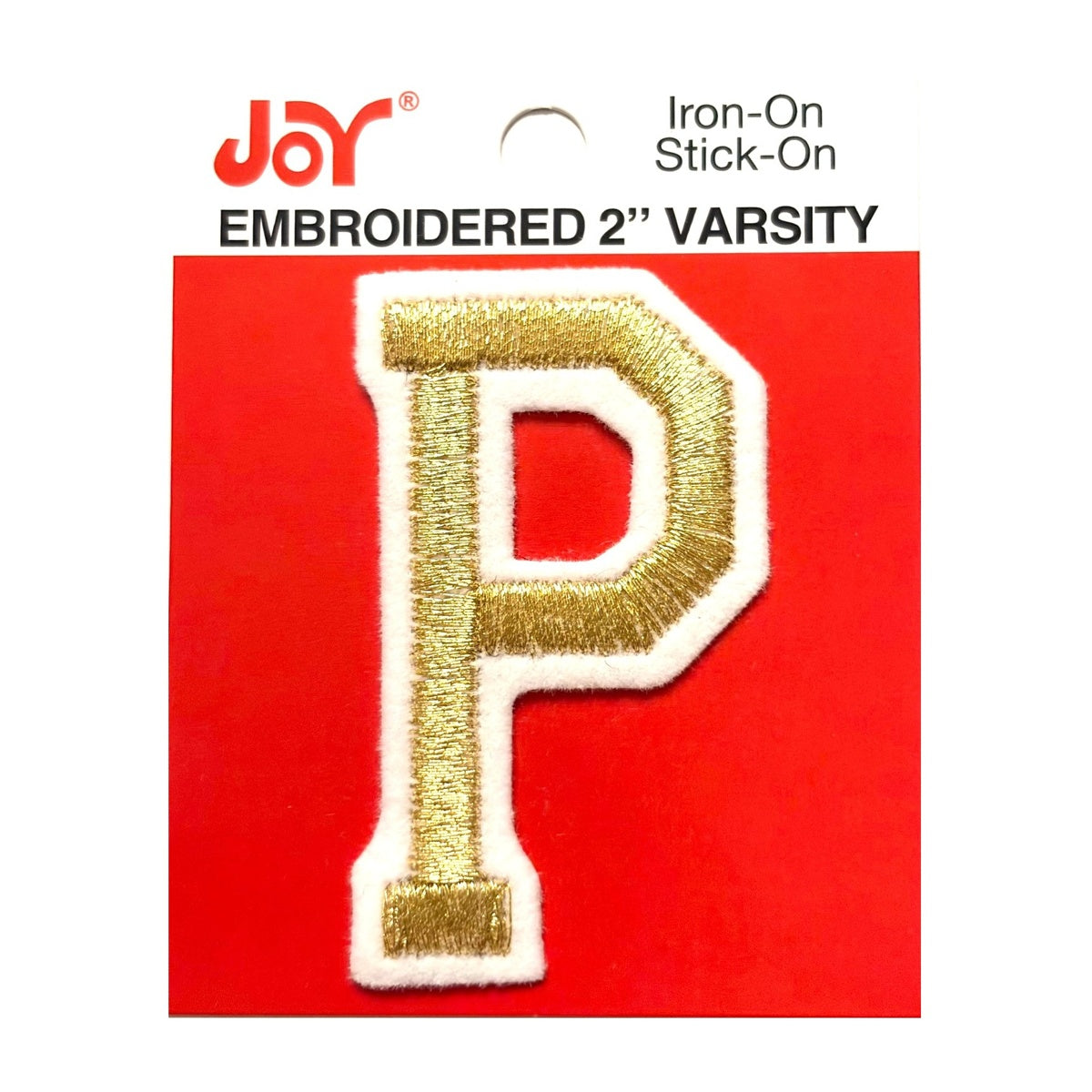 Joy Embroidered Iron-On 2 Inch Varsity Letters and Numbers