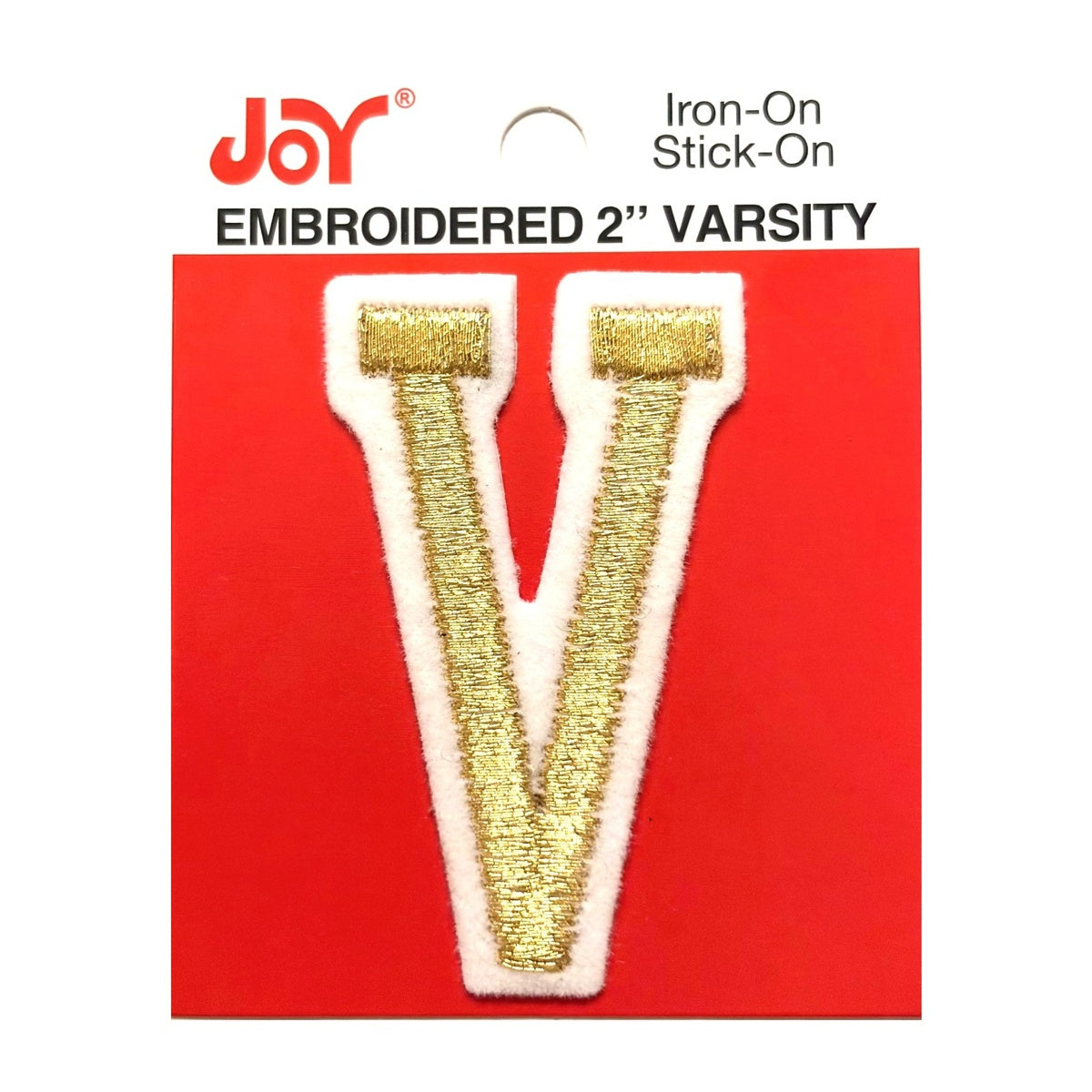 Joy Embroidered Iron-On 2 Inch Varsity Letters and Numbers