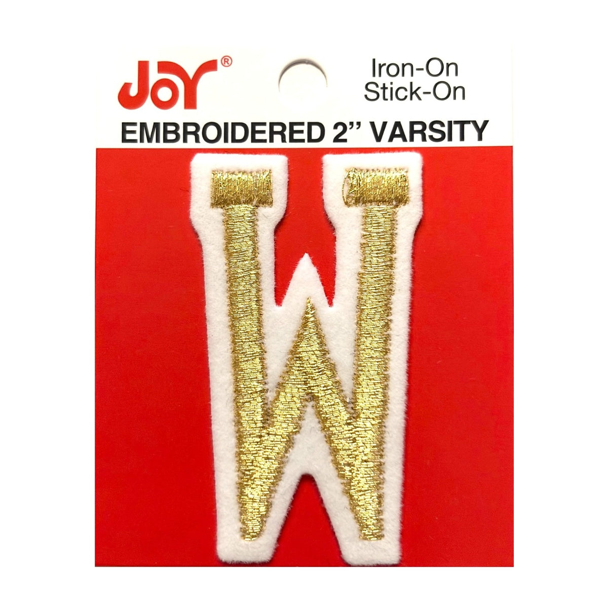 Joy Embroidered Iron-On 2 Inch Varsity Letters and Numbers