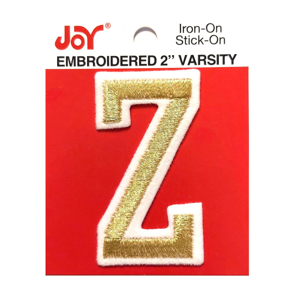 Joy Embroidered Iron-On 2 Inch Varsity Letters and Numbers