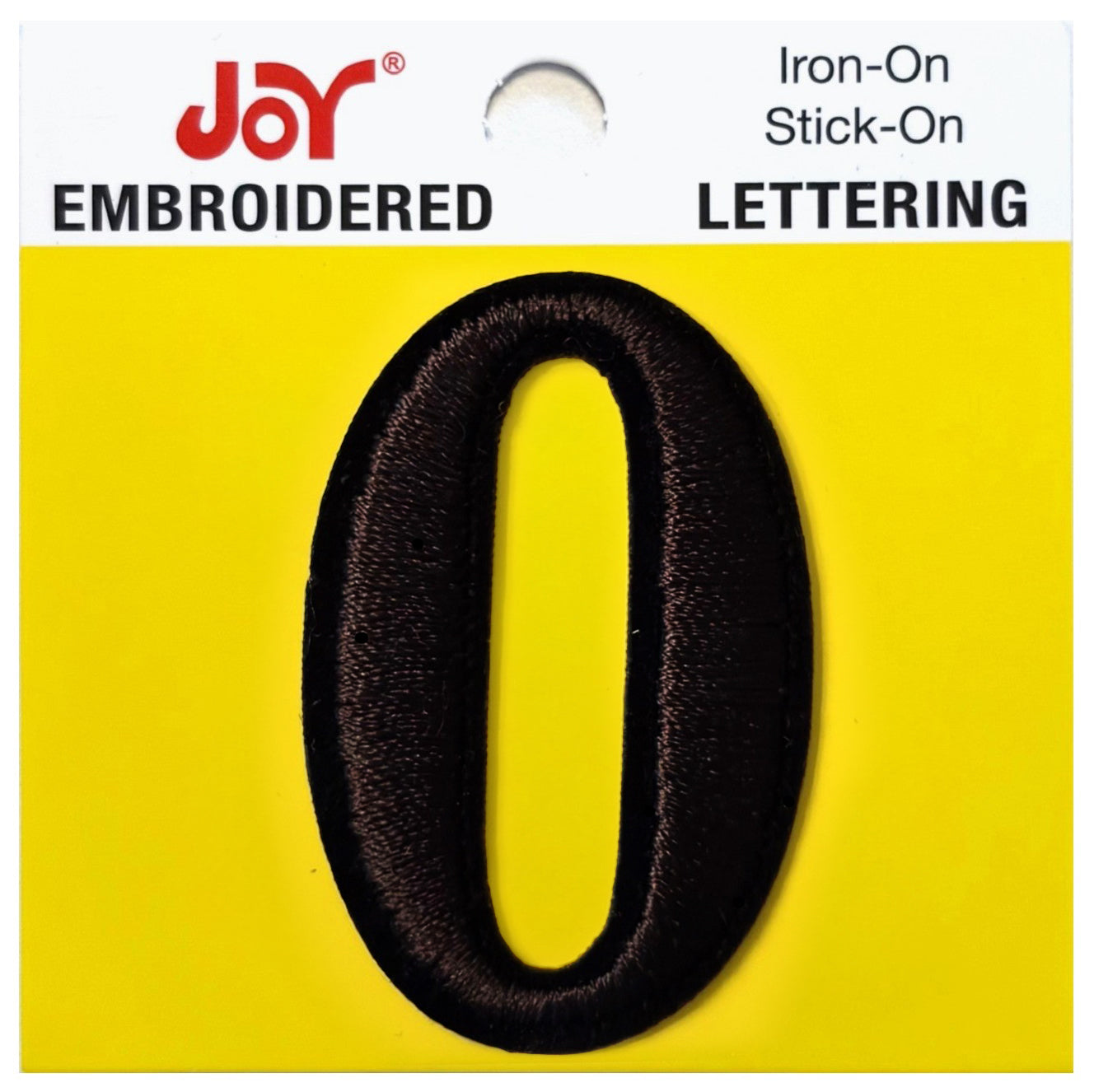Joy Embroidered Iron-On Lettershop Numbers