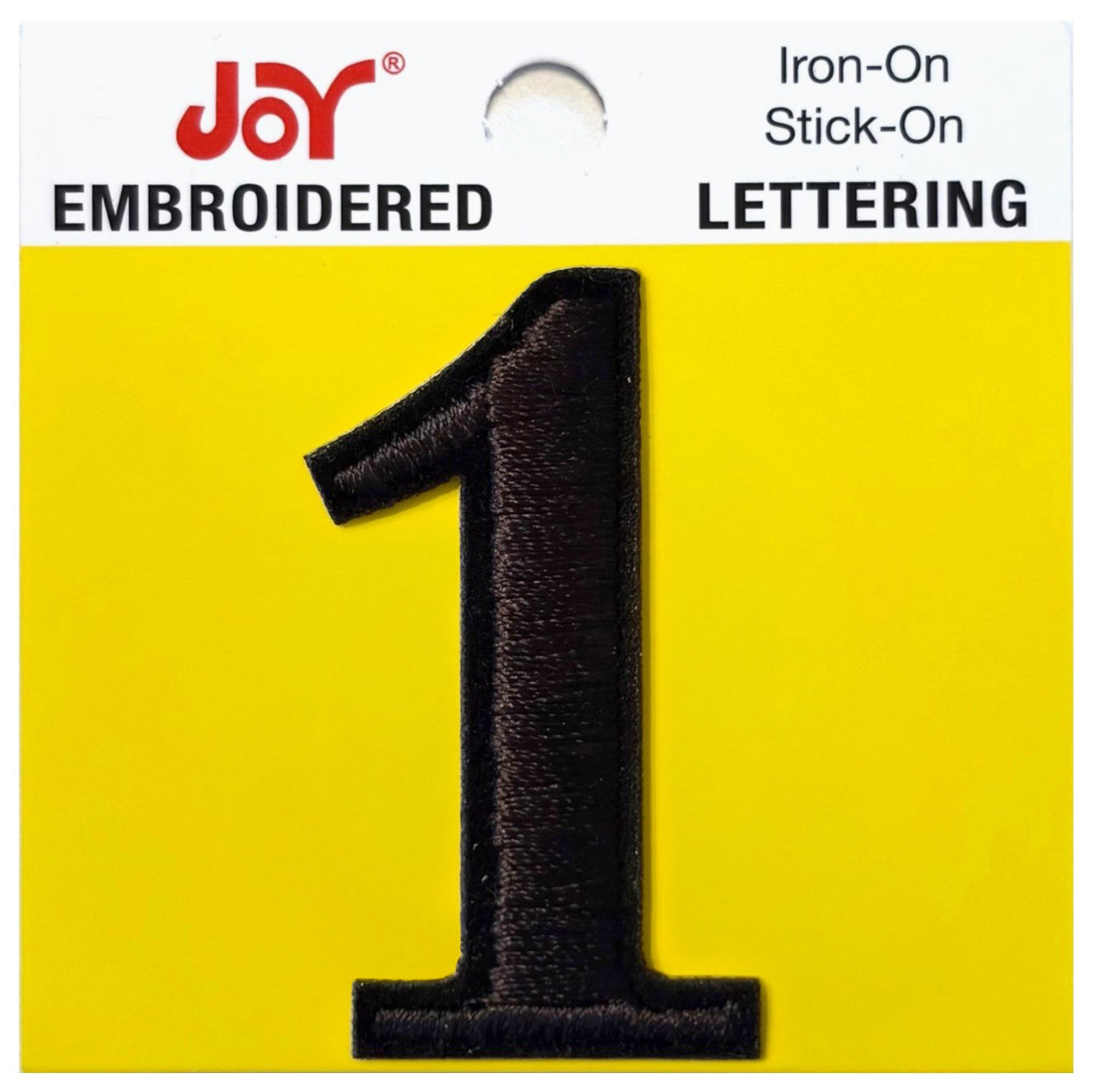Joy Embroidered Iron-On Lettershop Numbers