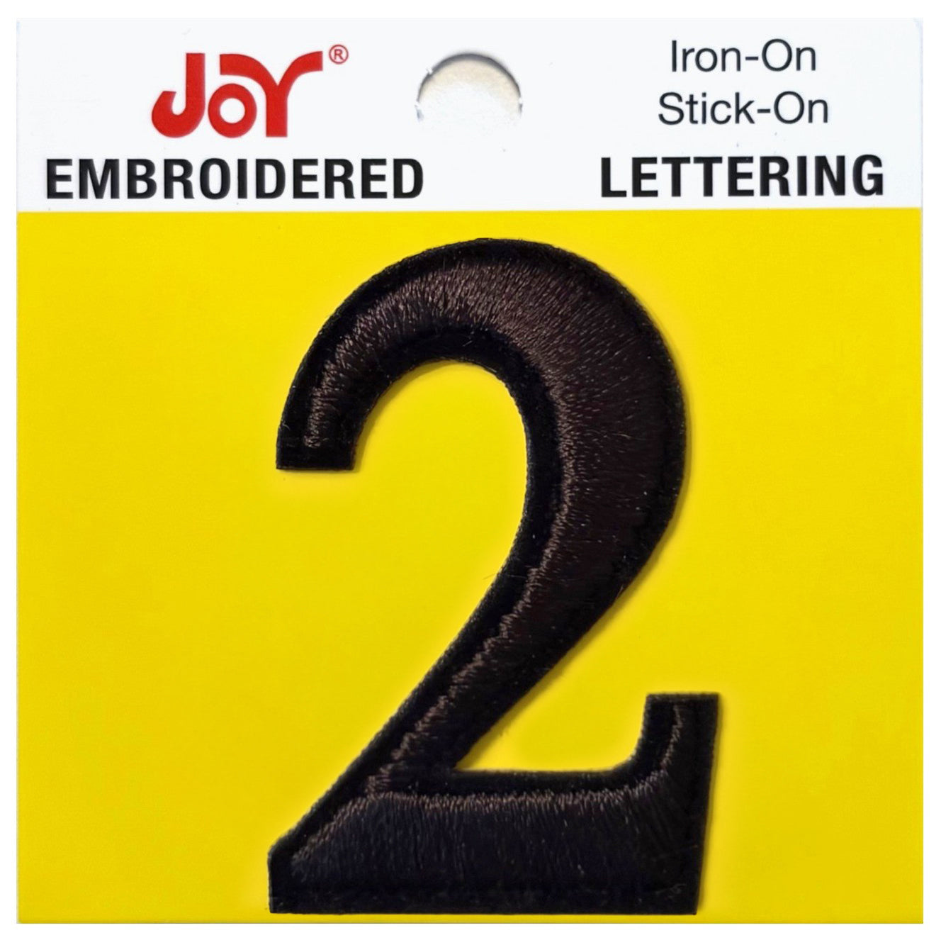 Joy Embroidered Iron-On Lettershop Numbers