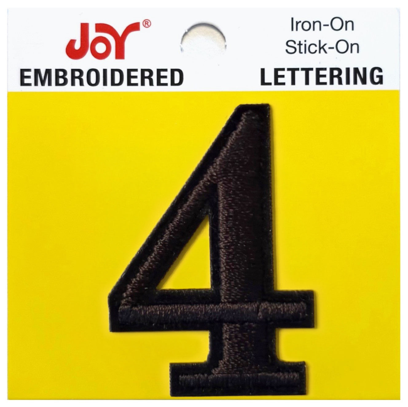 Joy Embroidered Iron-On Lettershop Numbers