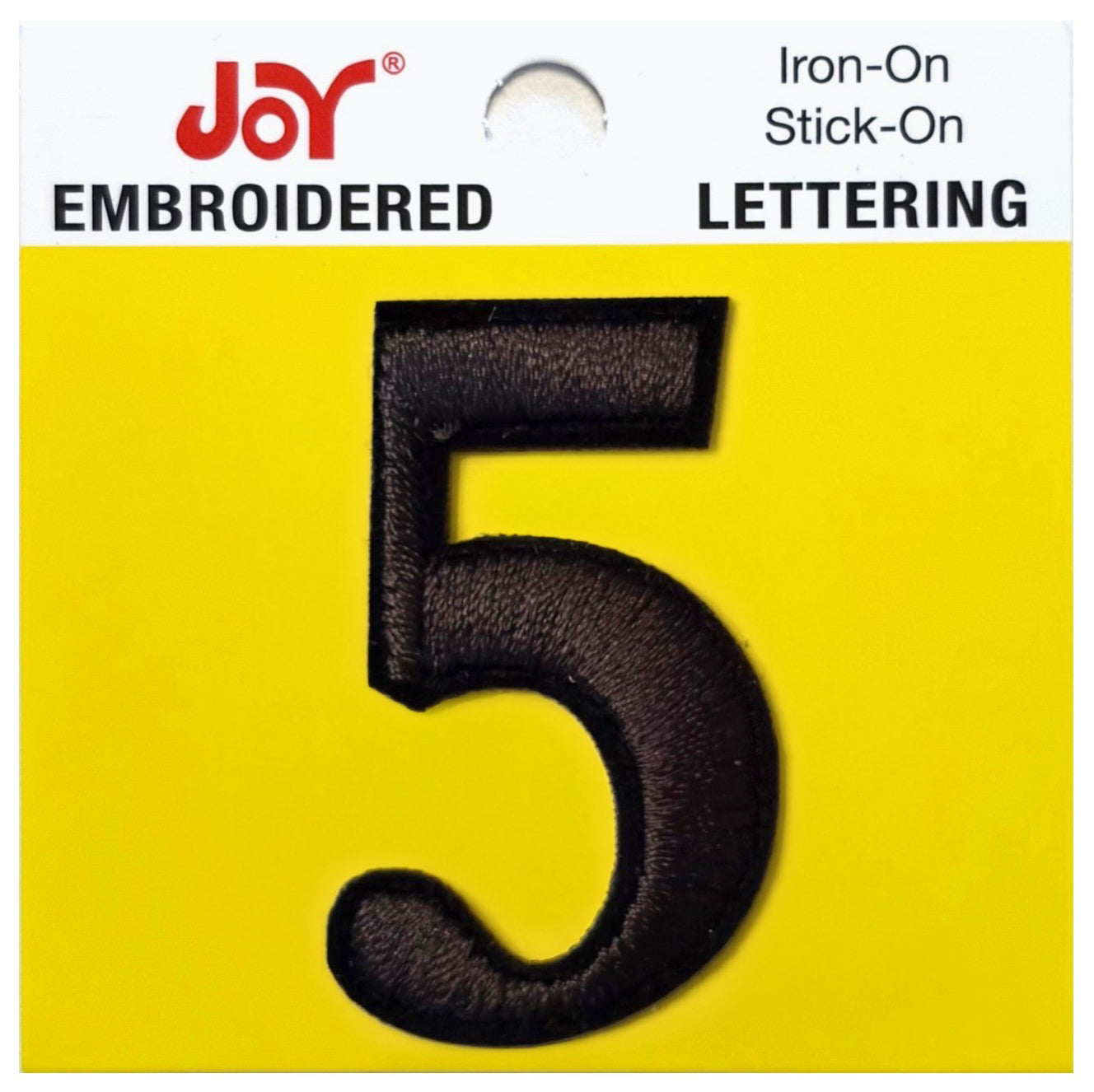 Joy Embroidered Iron-On Lettershop Numbers