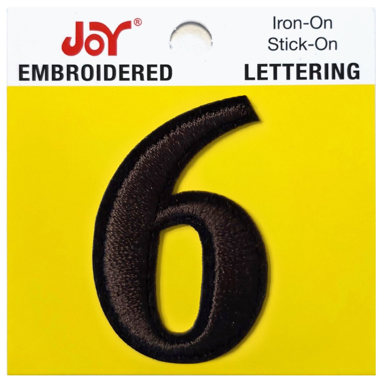 Joy Embroidered Iron-On Lettershop Numbers