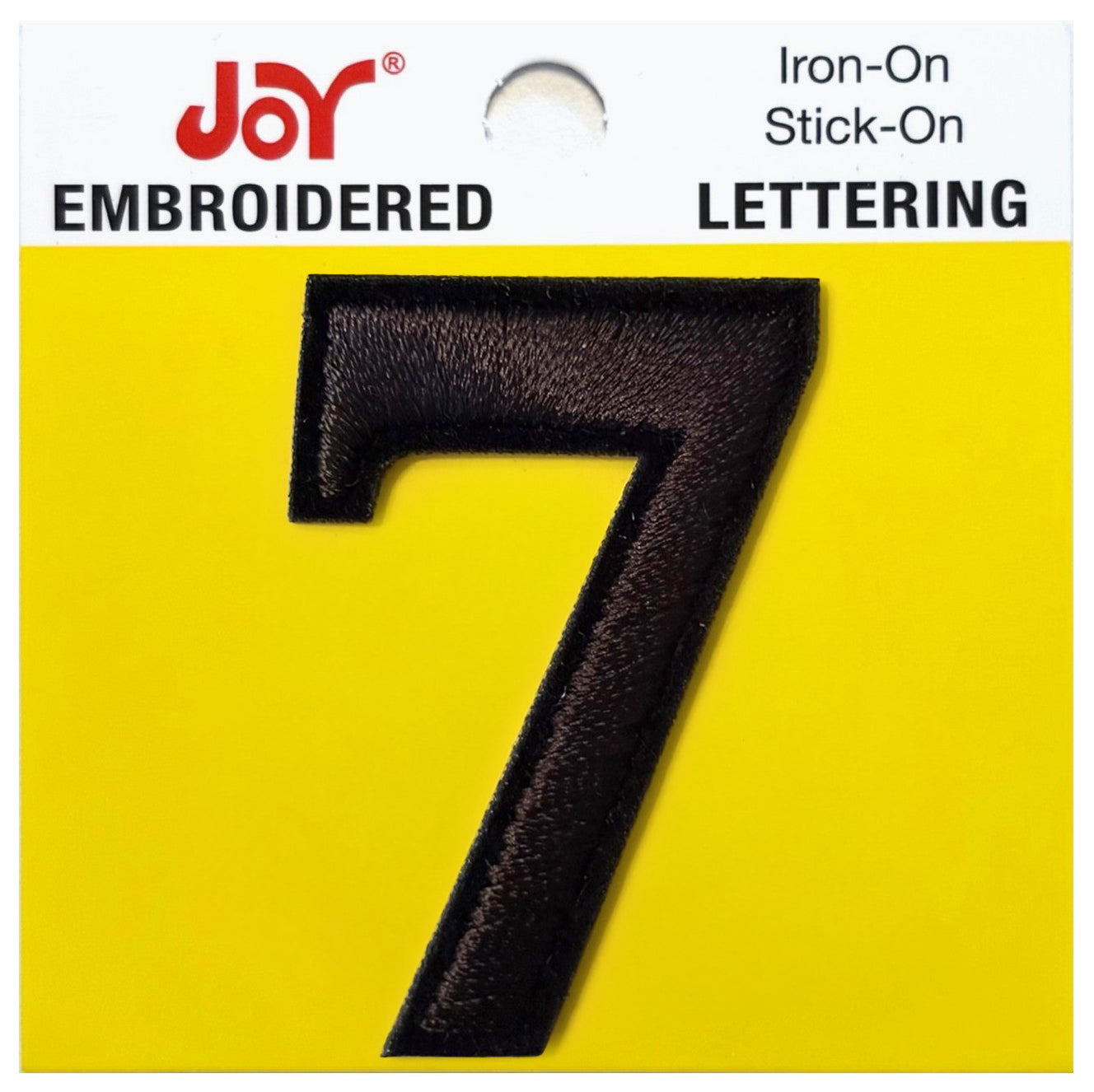 Joy Embroidered Iron-On Lettershop Numbers