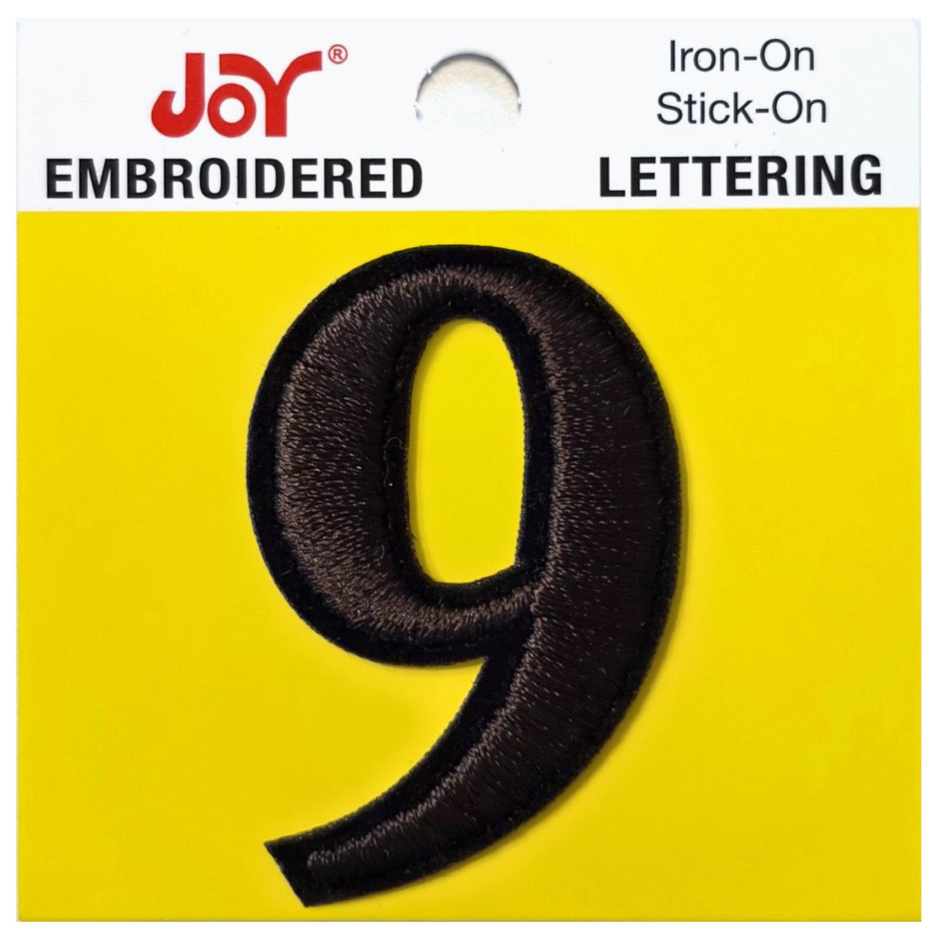Joy Embroidered Iron-On Lettershop Numbers