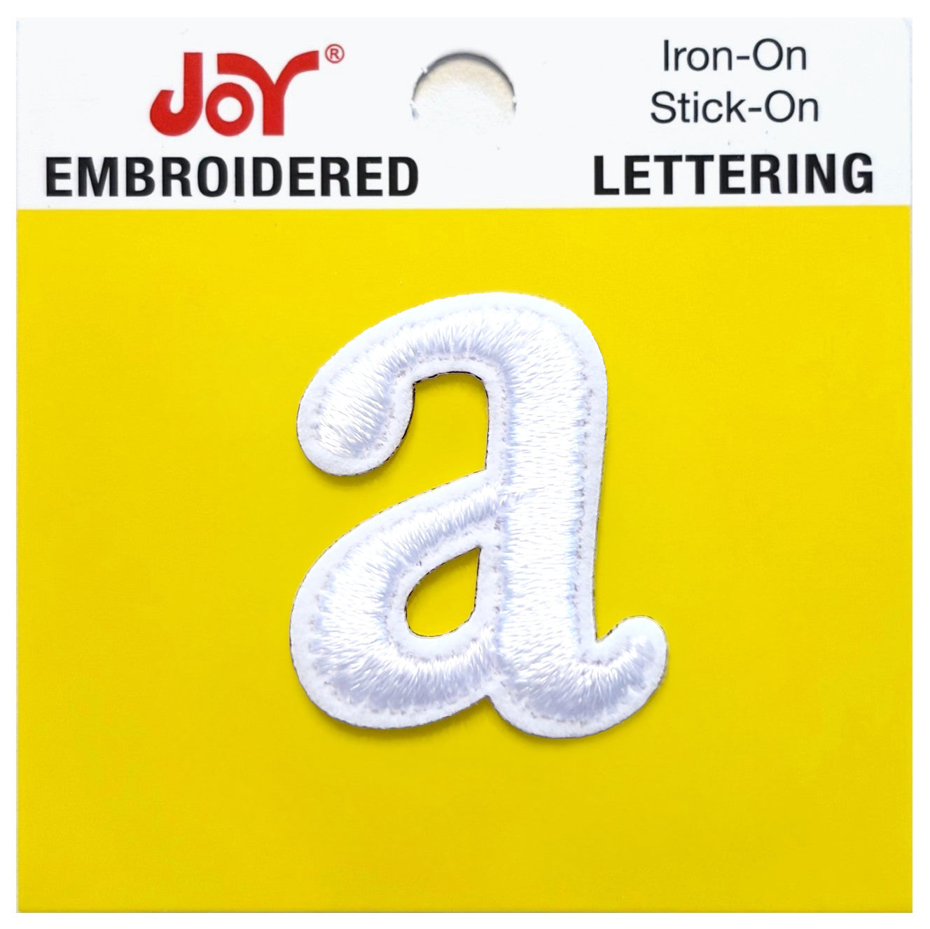 Joy Embroidered Iron-On Lettershop Lowercase Letters