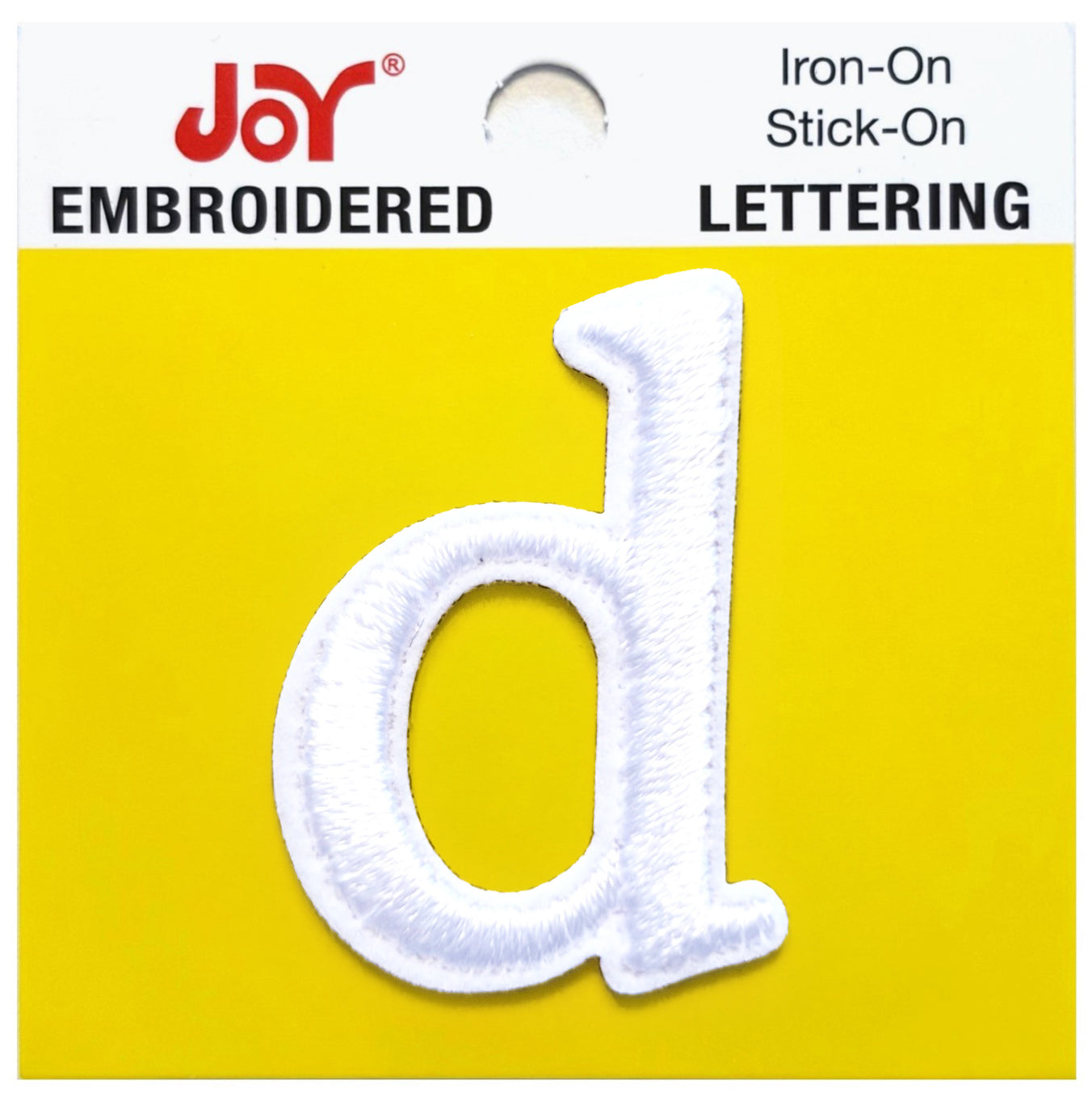 Joy Embroidered Iron-On Lettershop Lowercase Letters