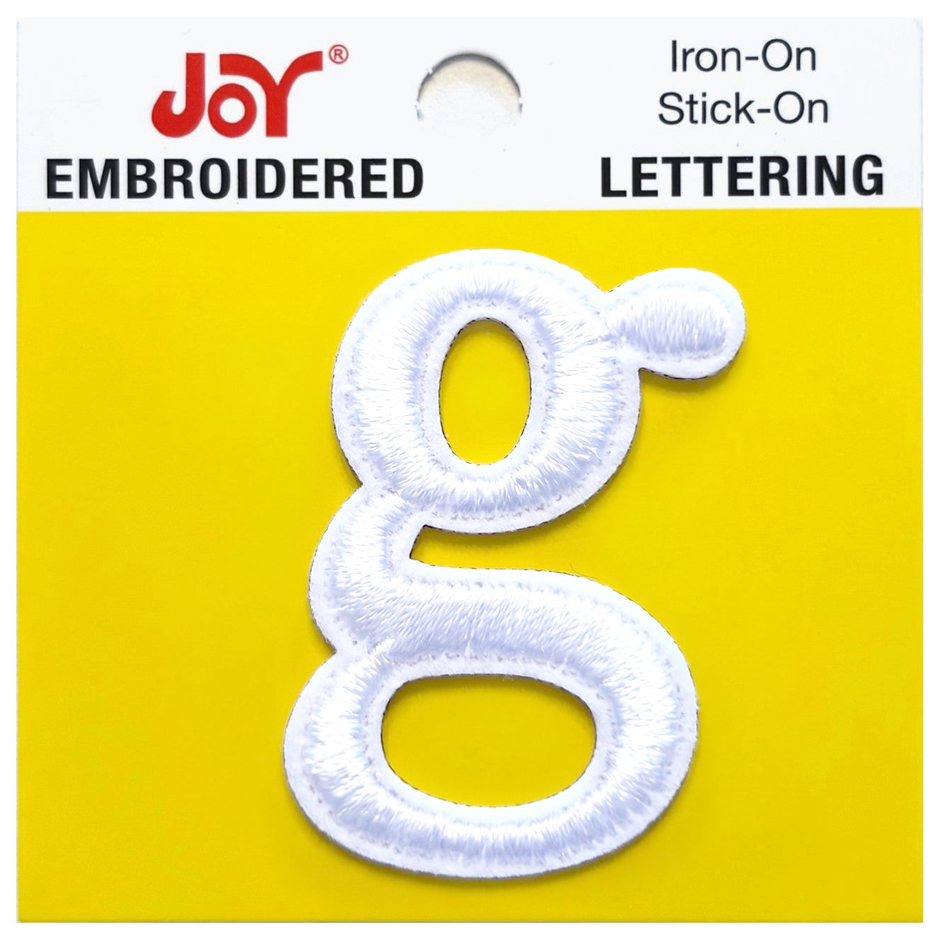 Joy Embroidered Iron-On Lettershop Lowercase Letters