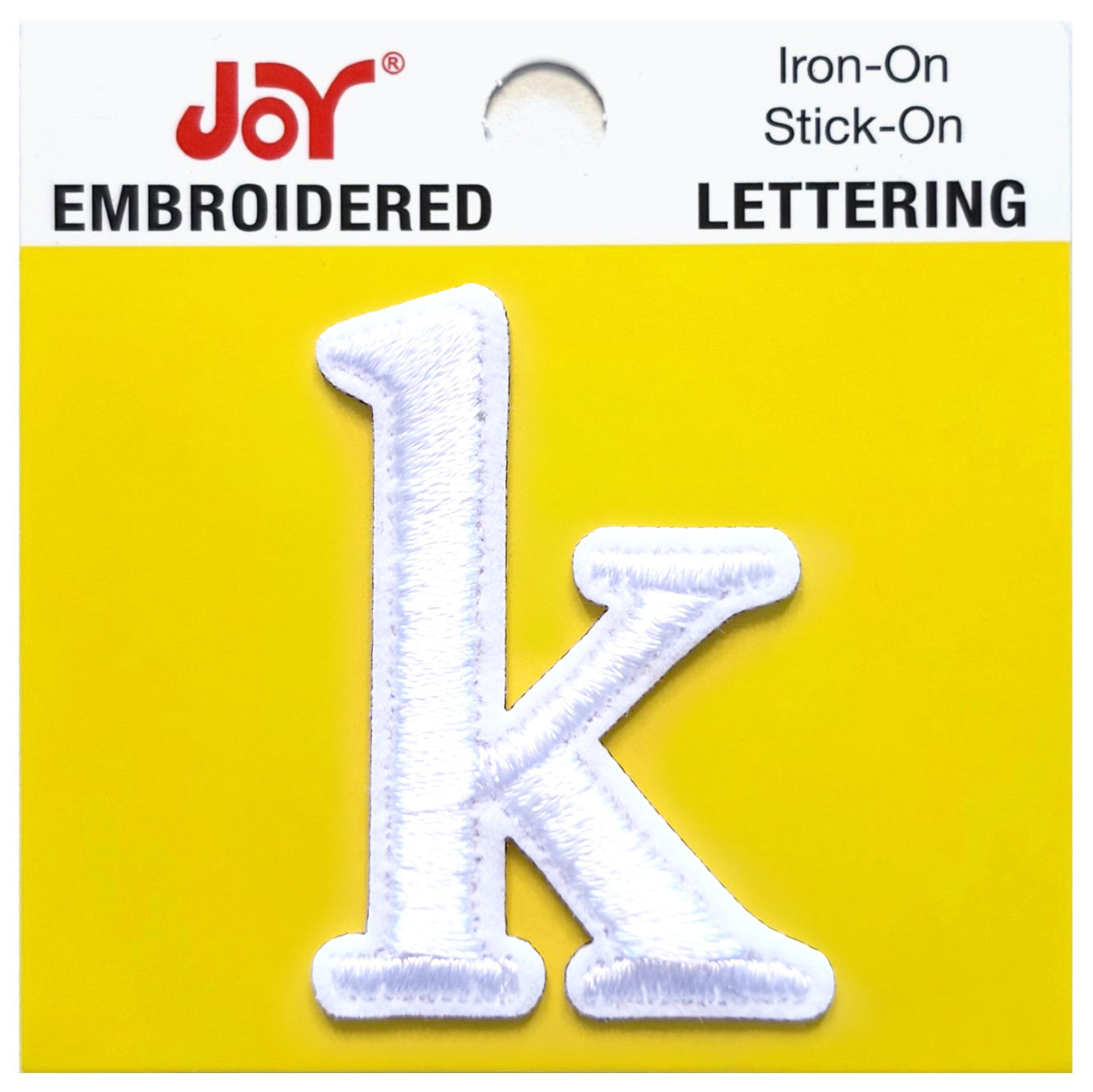 Joy Embroidered Iron-On Lettershop Lowercase Letters