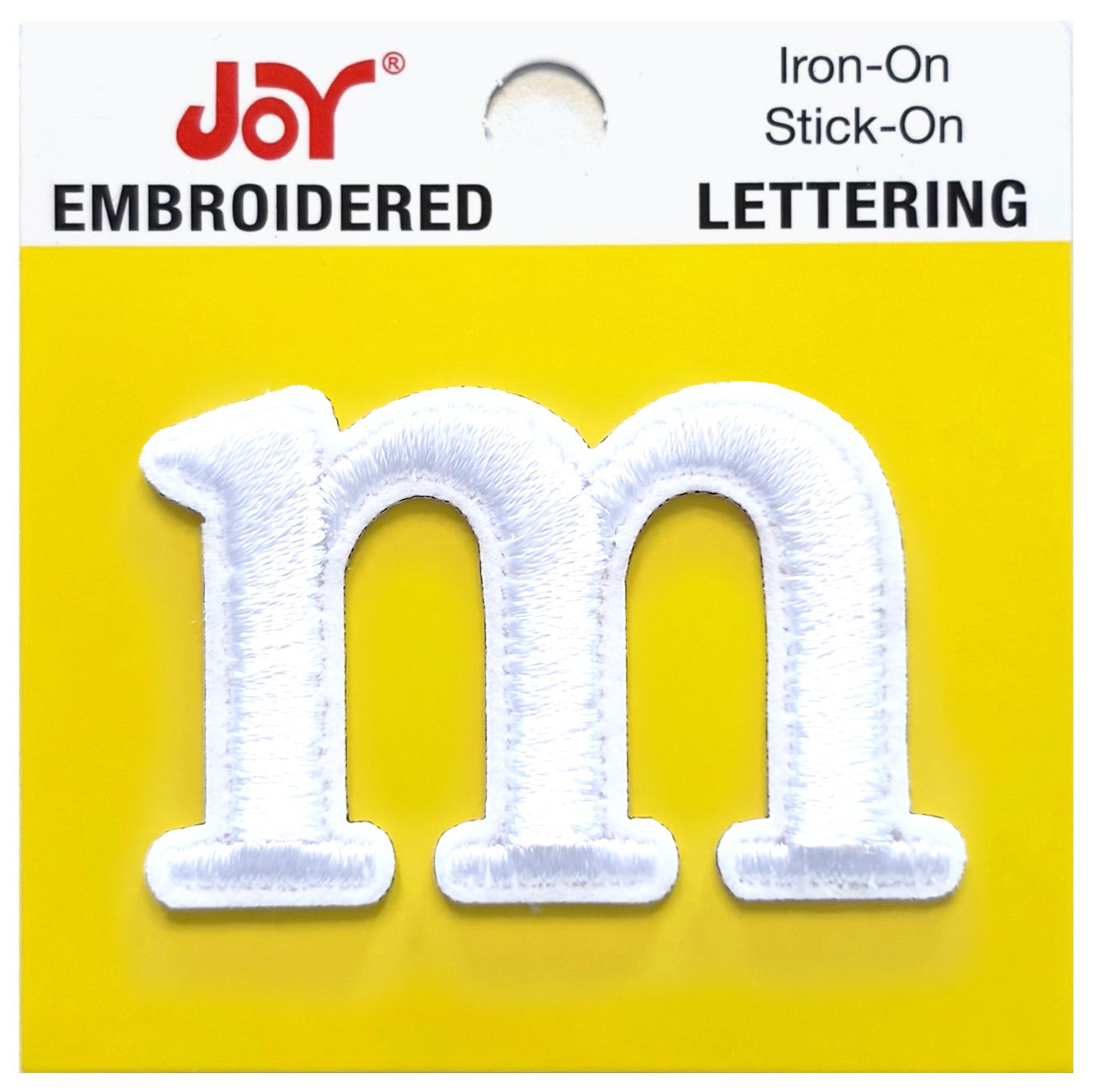 Joy Embroidered Iron-On Lettershop Lowercase Letters