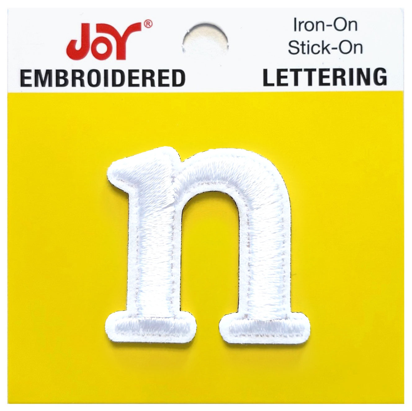 Joy Embroidered Iron-On Lettershop Lowercase Letters