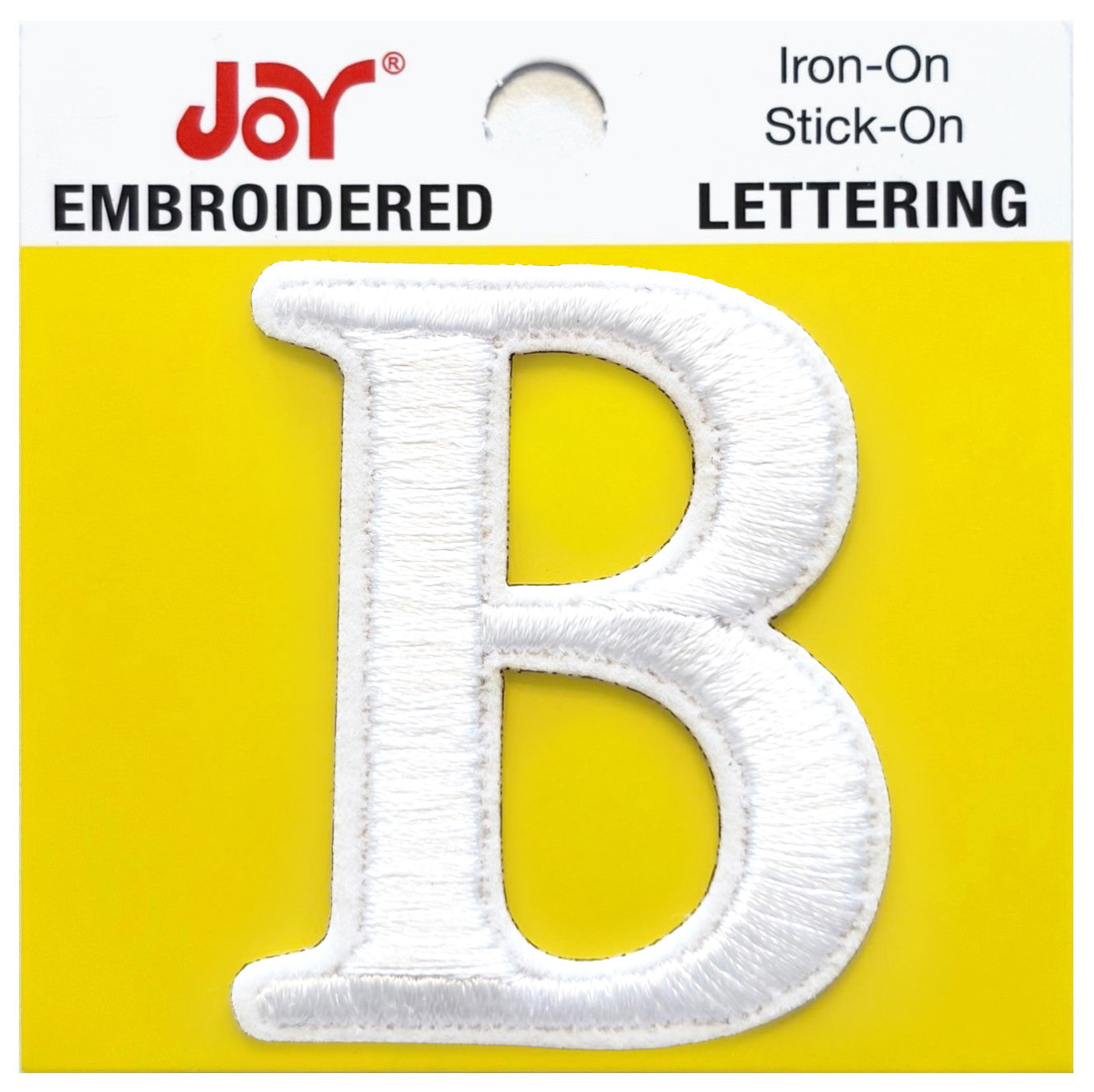 Joy Embroidered Iron-On Lettershop Uppercase Letters