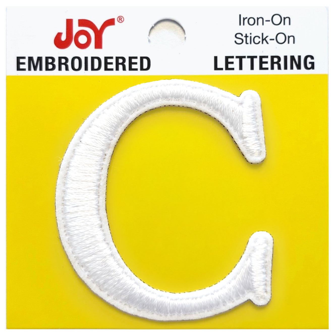Joy Embroidered Iron-On Lettershop Uppercase Letters