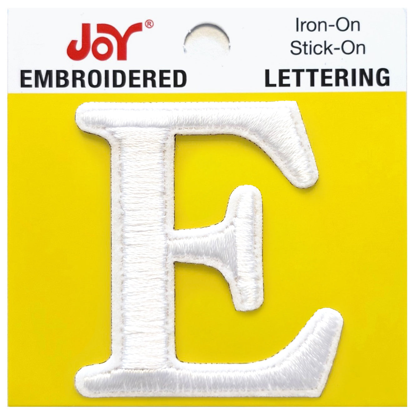 Joy Embroidered Iron-On Lettershop Uppercase Letters