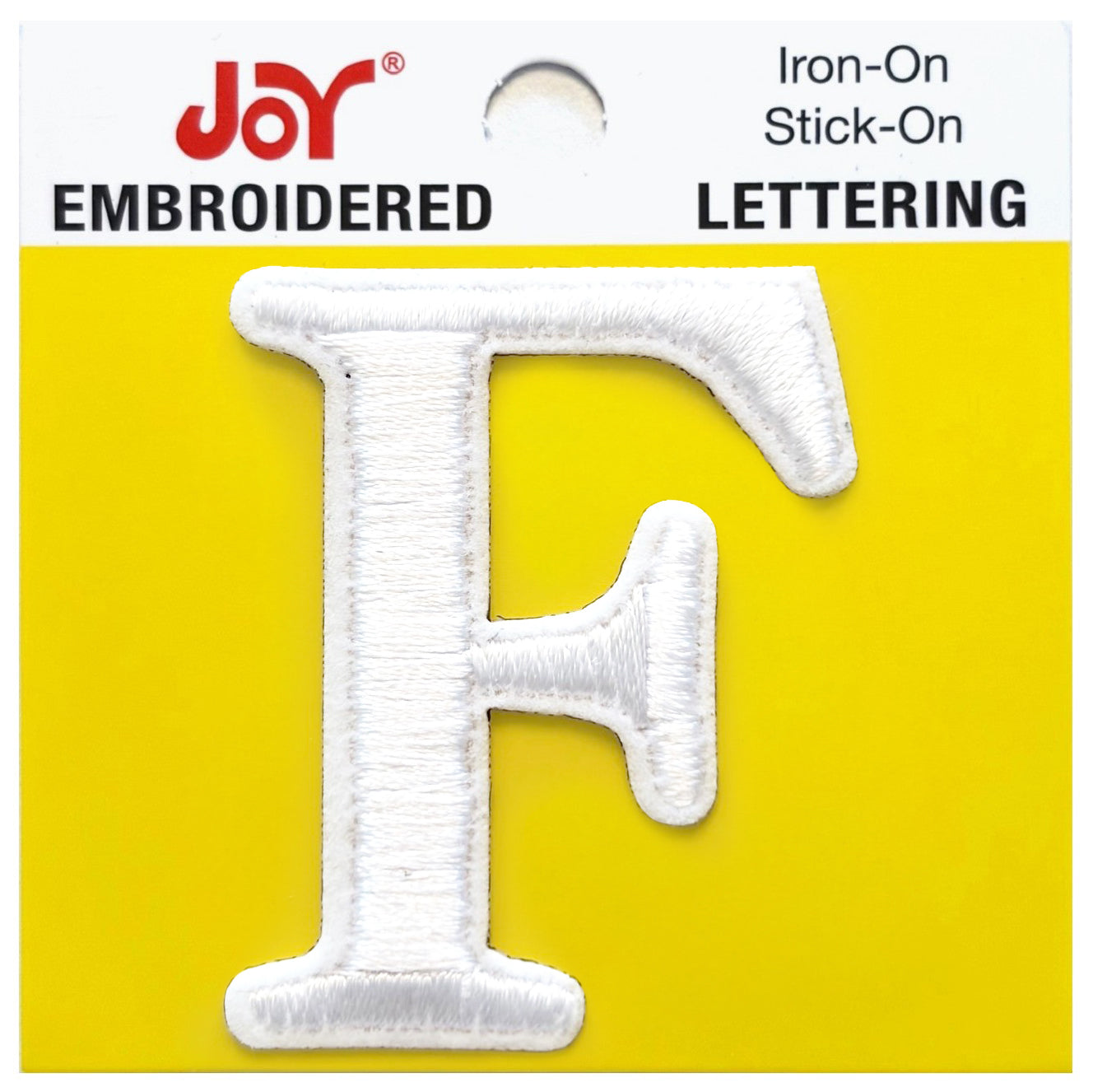 Joy Embroidered Iron-On Lettershop Uppercase Letters