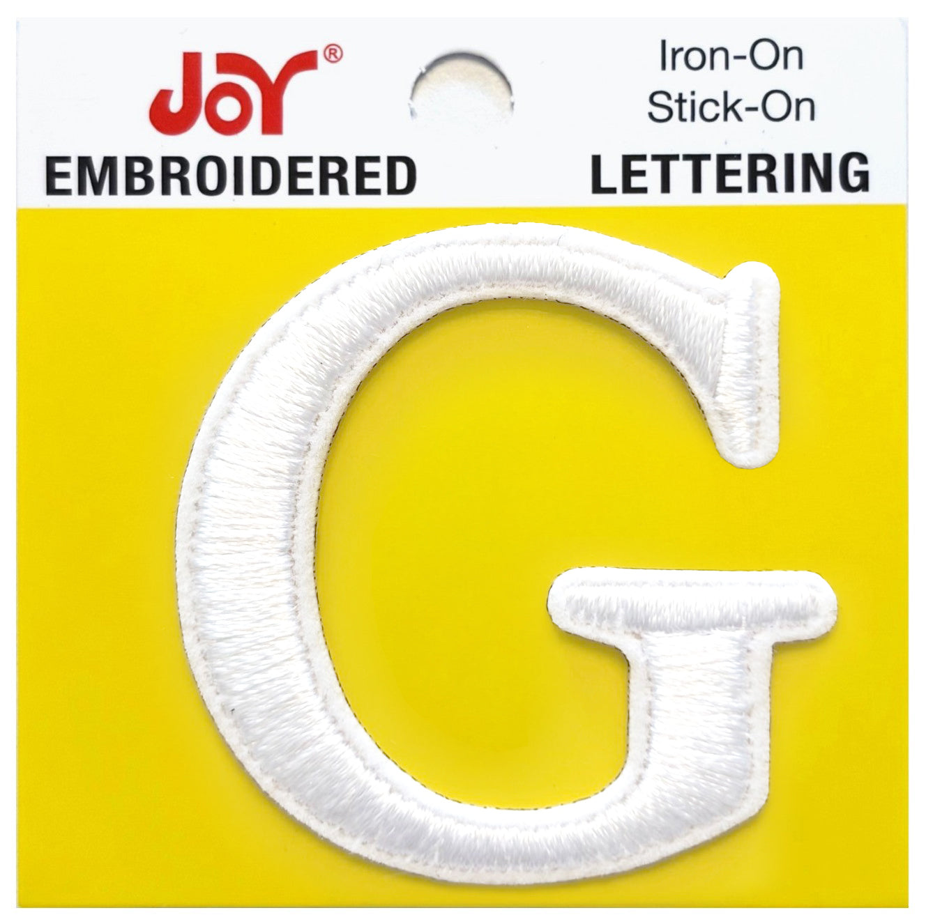 Joy Embroidered Iron-On Lettershop Uppercase Letters